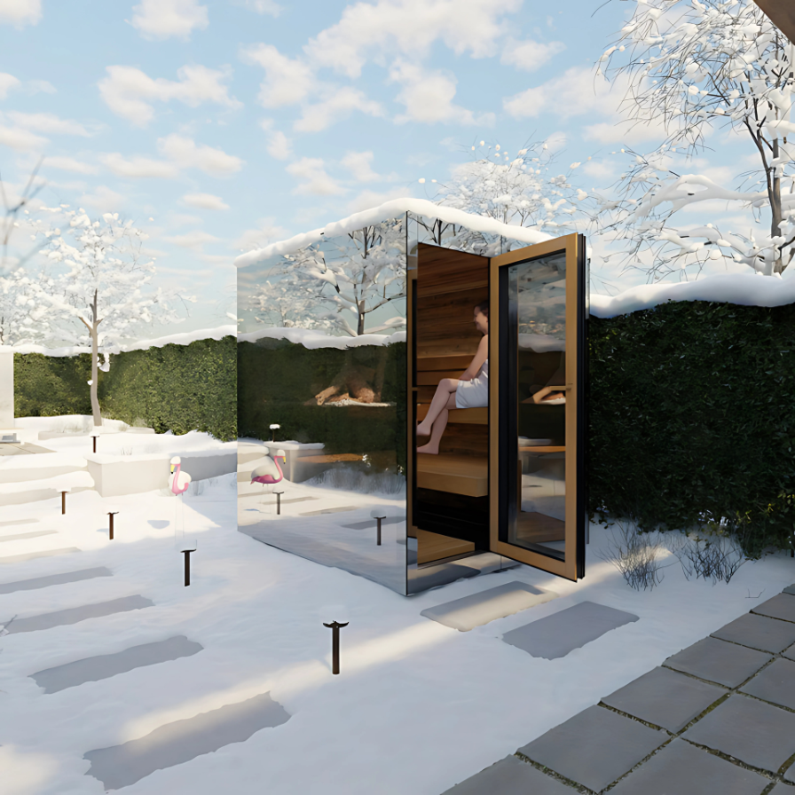 ThermaSol Sauna ThermaSol Vue Outdoor Sauna Cabin