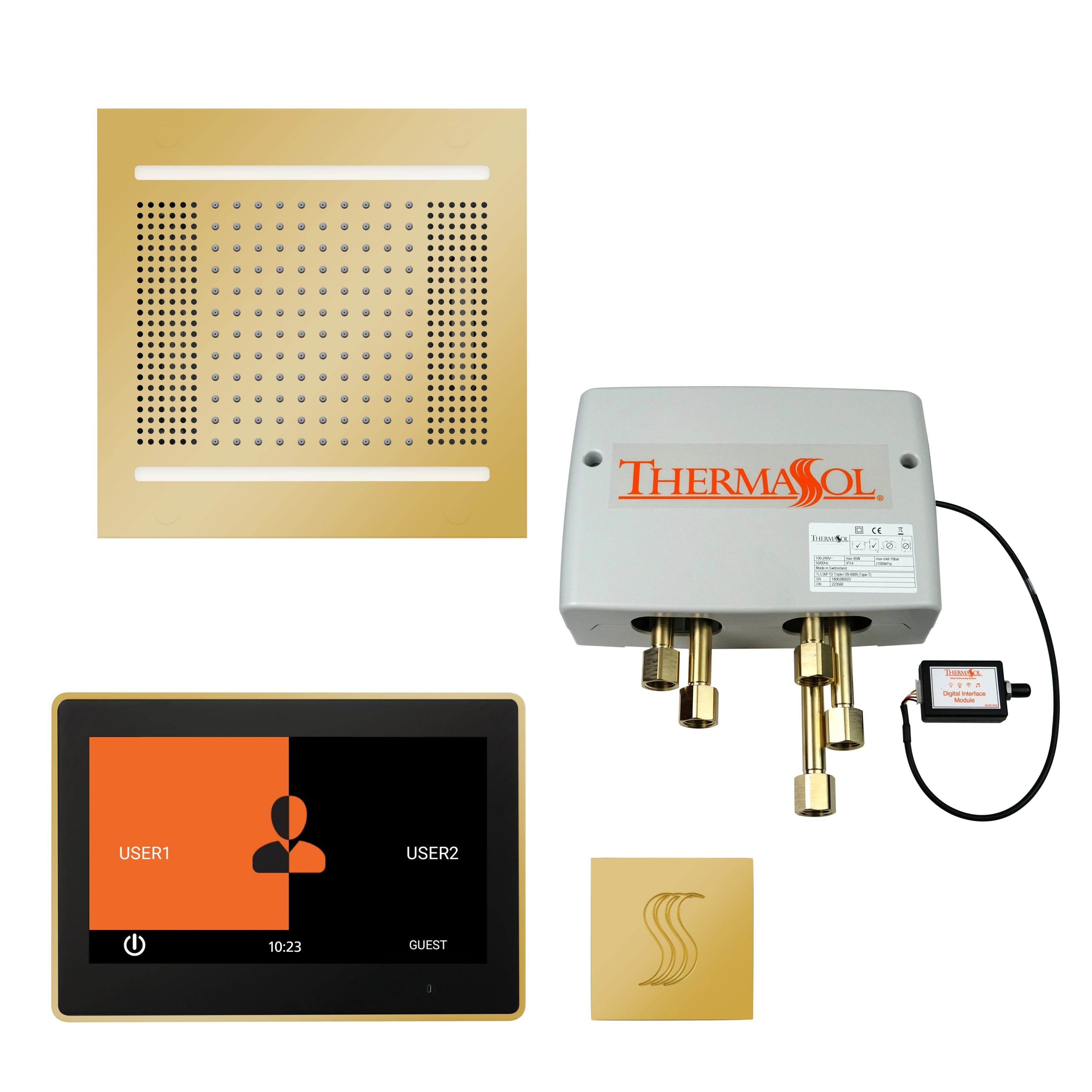 ThermaSol ThermaSol Total Wellness Hydrovive 14 Package with 10" ThermaTouch Square