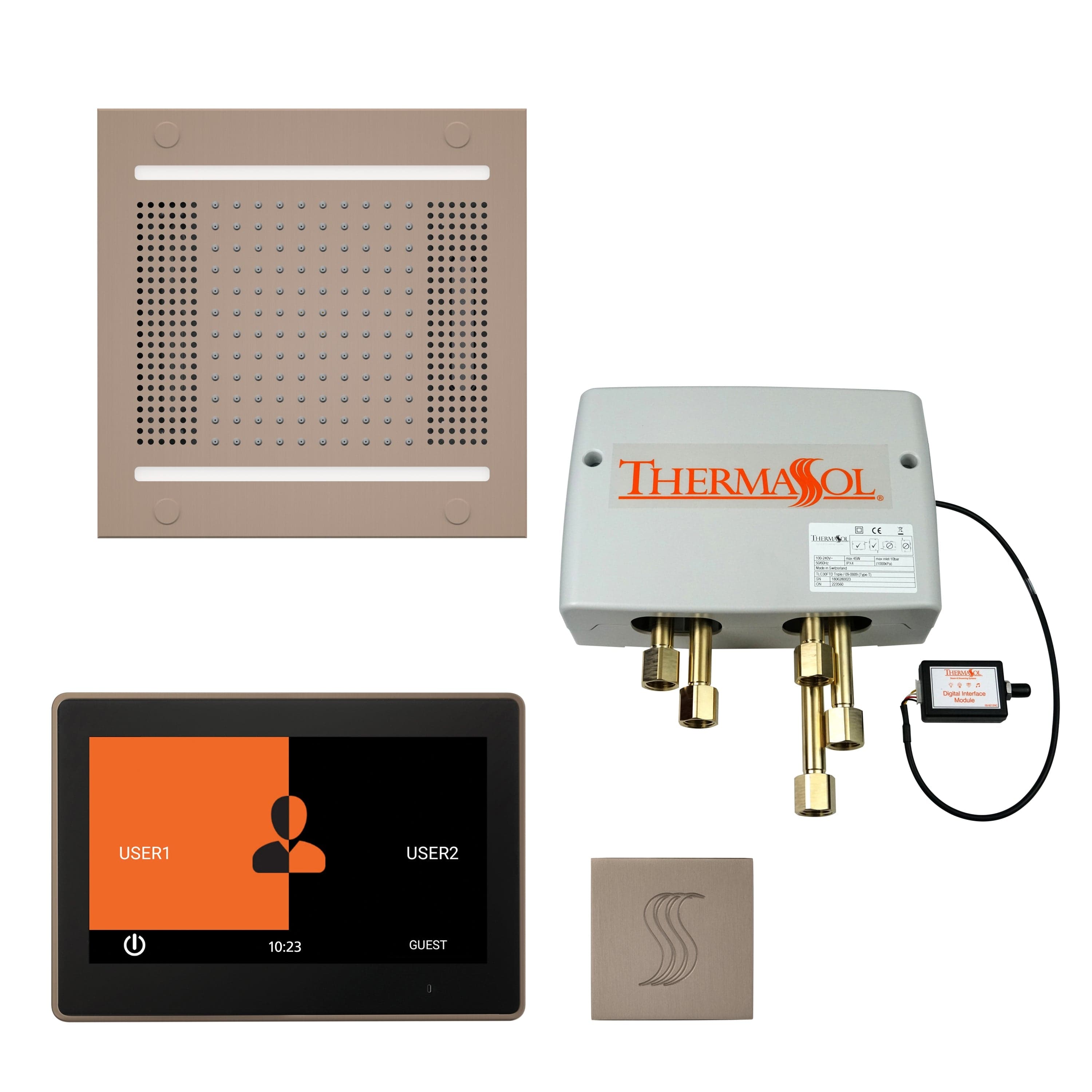 ThermaSol ThermaSol Total Wellness Hydrovive 14 Package with 10" ThermaTouch Square