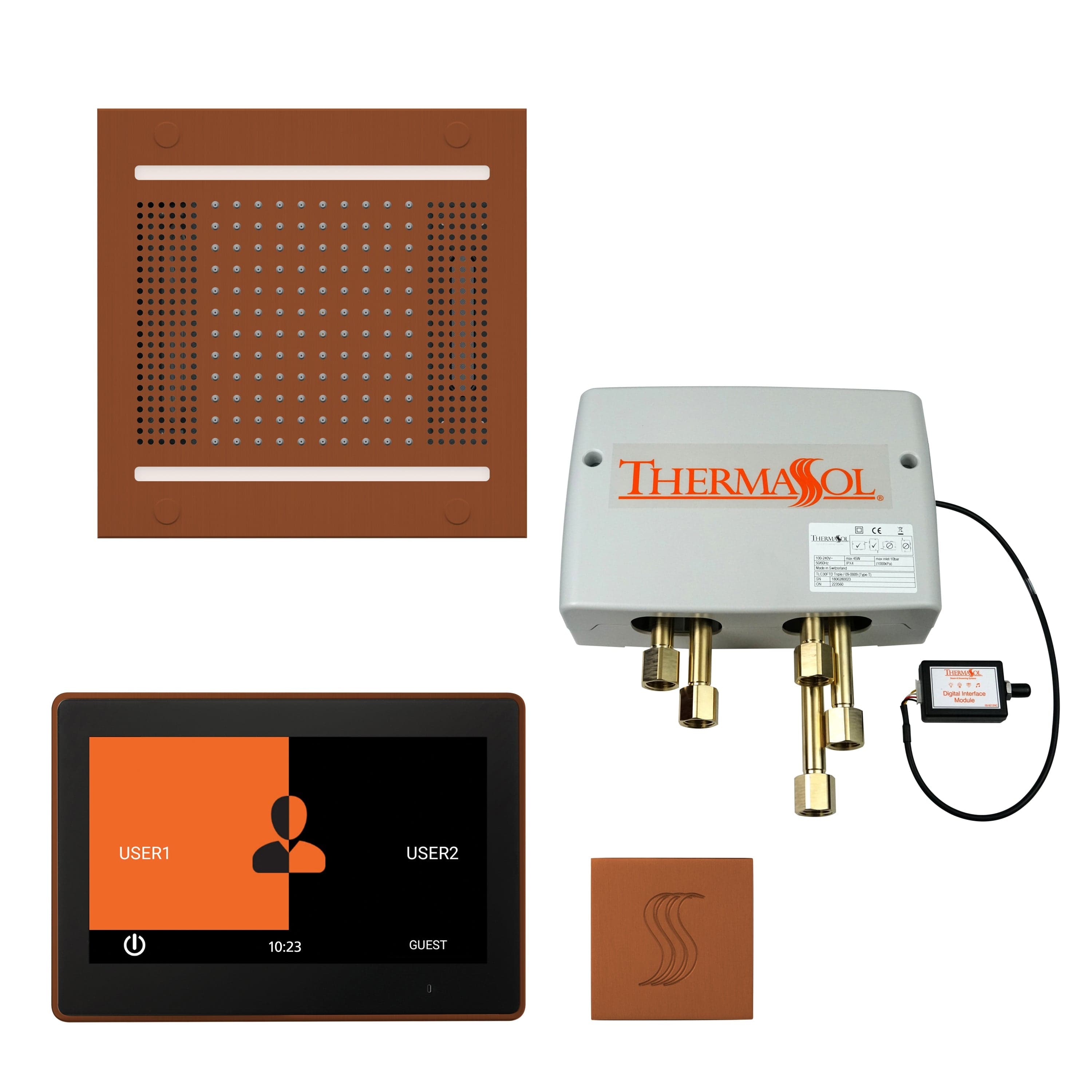 ThermaSol ThermaSol Total Wellness Hydrovive 14 Package with 10" ThermaTouch Square