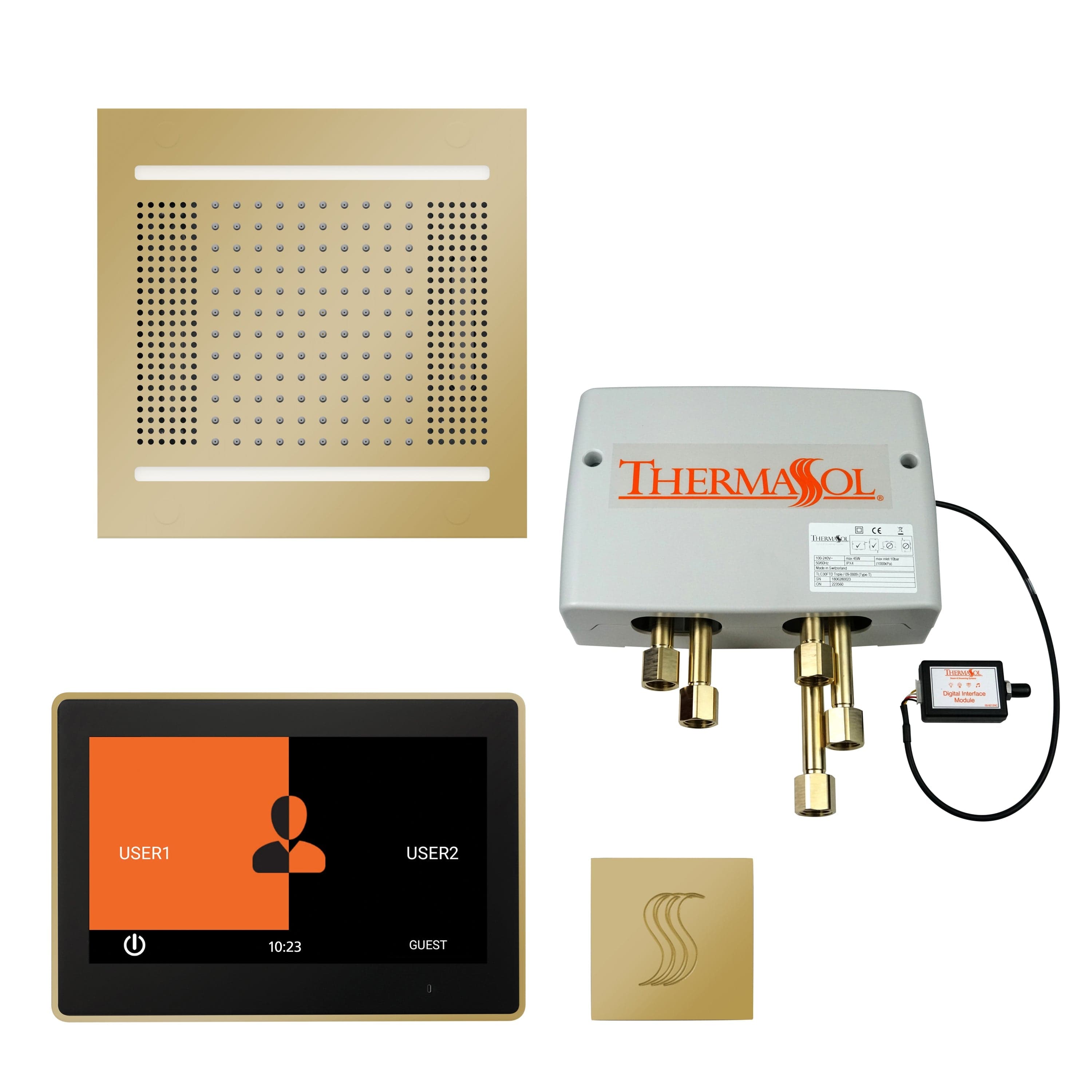 ThermaSol ThermaSol Total Wellness Hydrovive 14 Package with 10" ThermaTouch Square