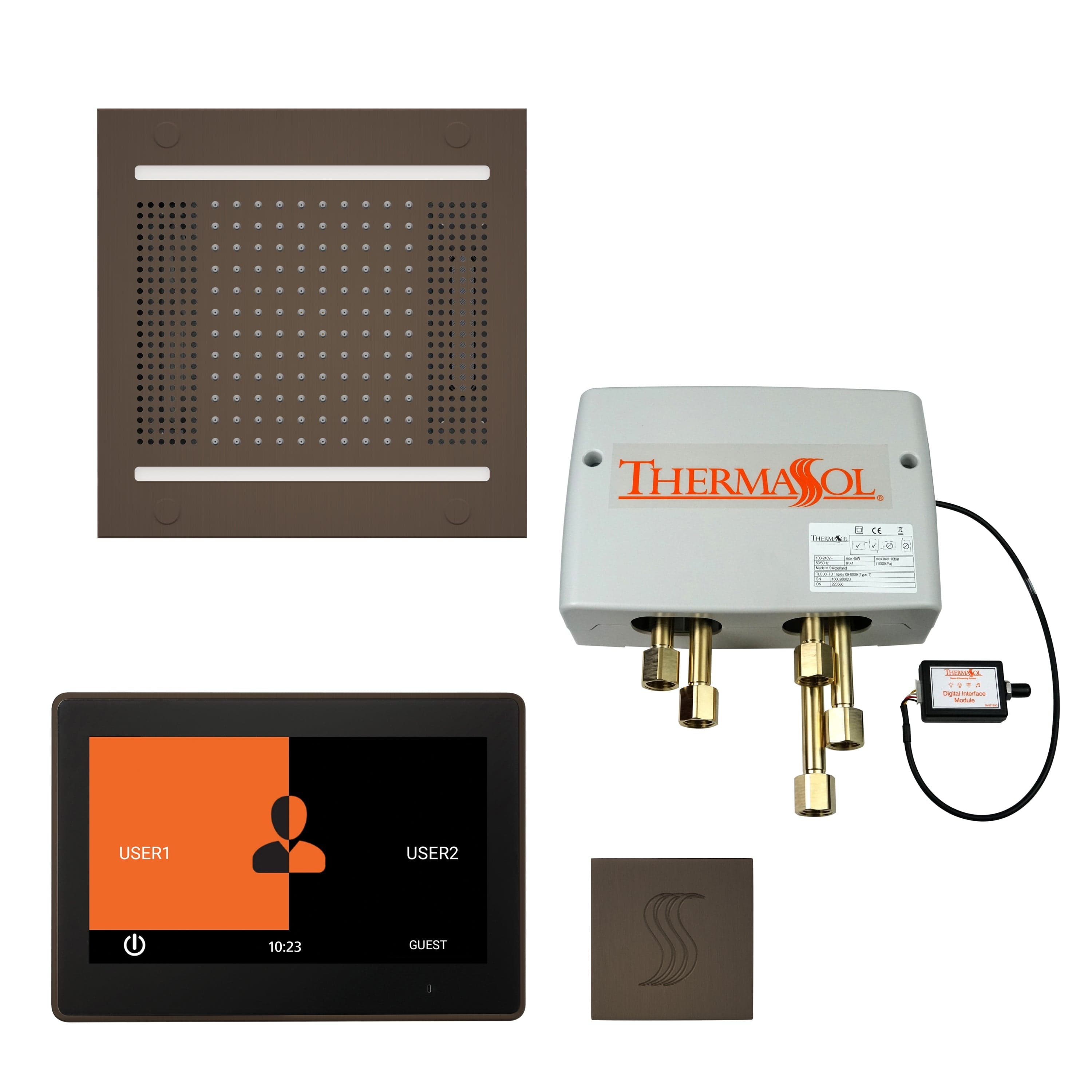 ThermaSol ThermaSol Total Wellness Hydrovive 14 Package with 7" ThermaTouch Square