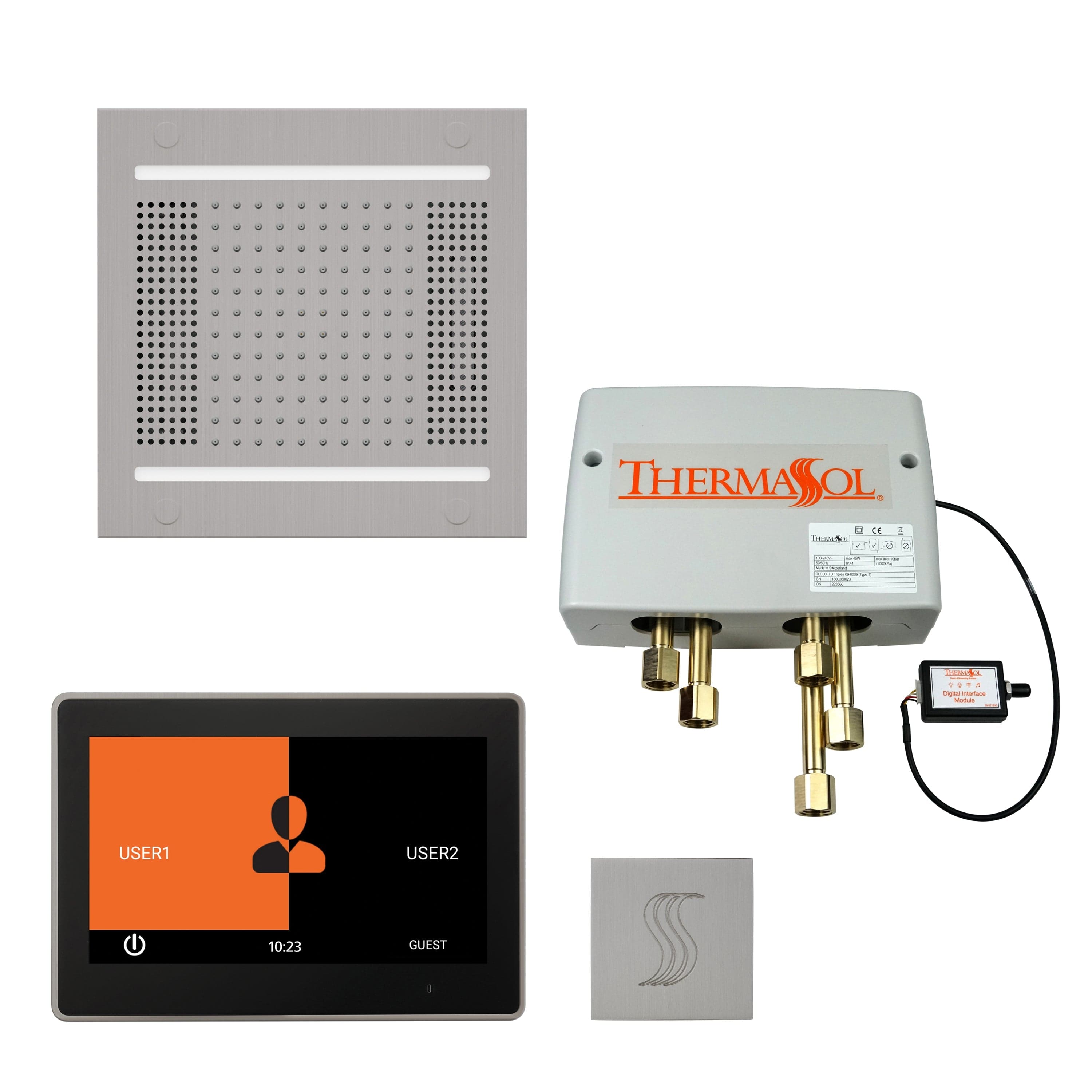 ThermaSol ThermaSol Total Wellness Hydrovive 14 Package with 7" ThermaTouch Square