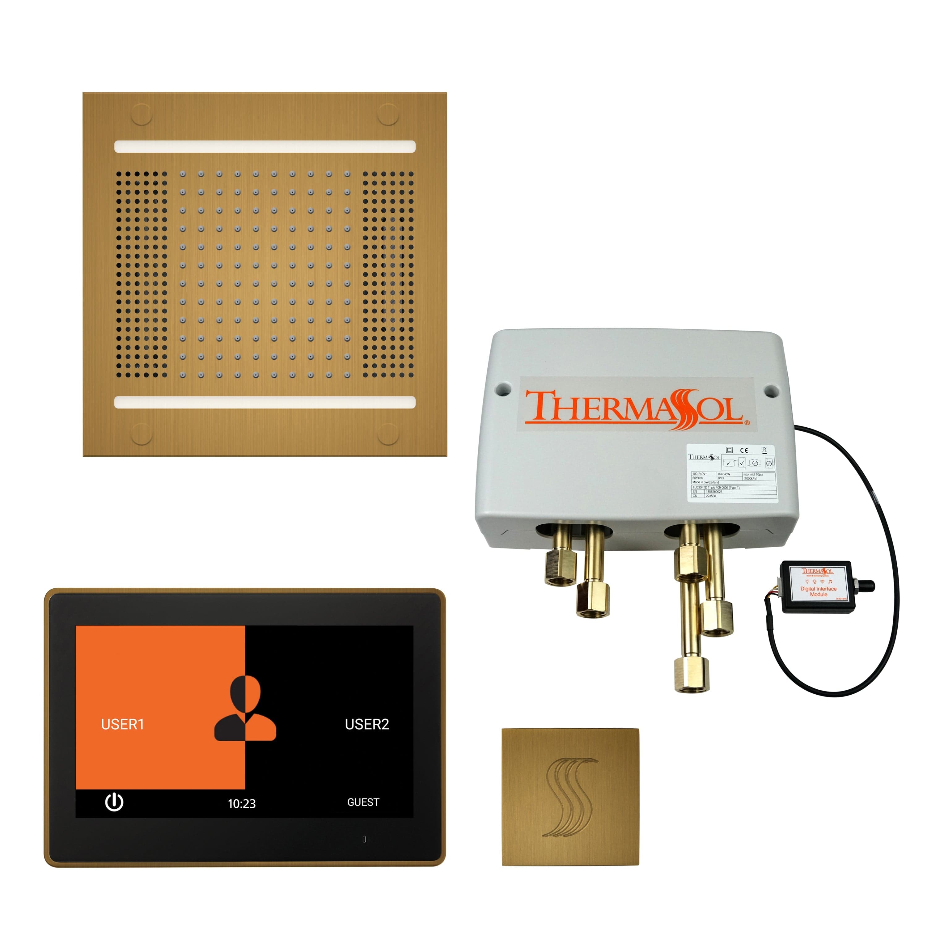 ThermaSol ThermaSol Total Wellness Hydrovive 14 Package with 7" ThermaTouch Square
