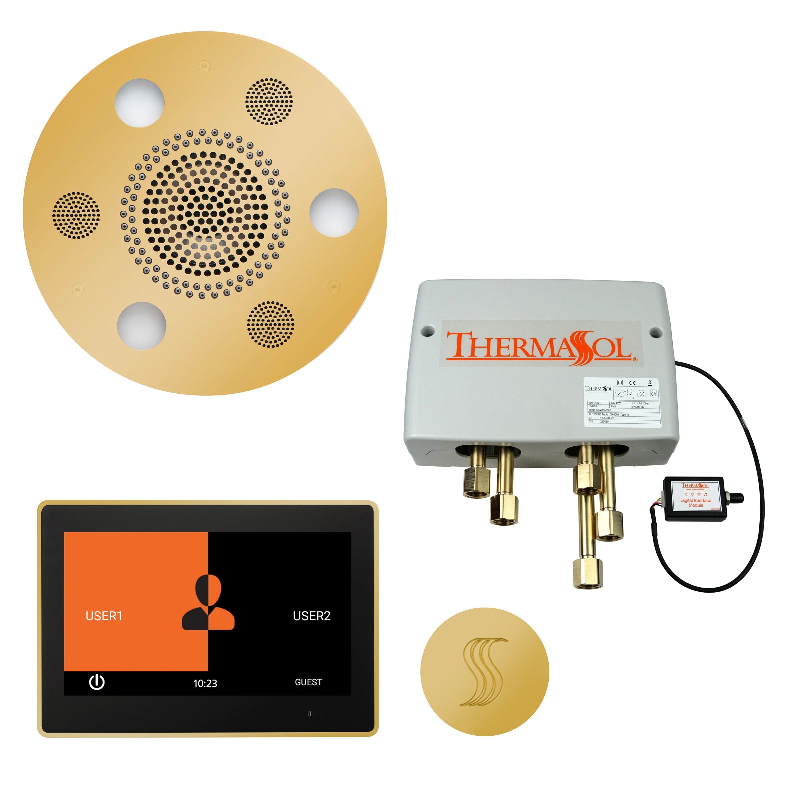 ThermaSol ThermaSol Total Wellness Shower Package with 10" ThermaTouch Round