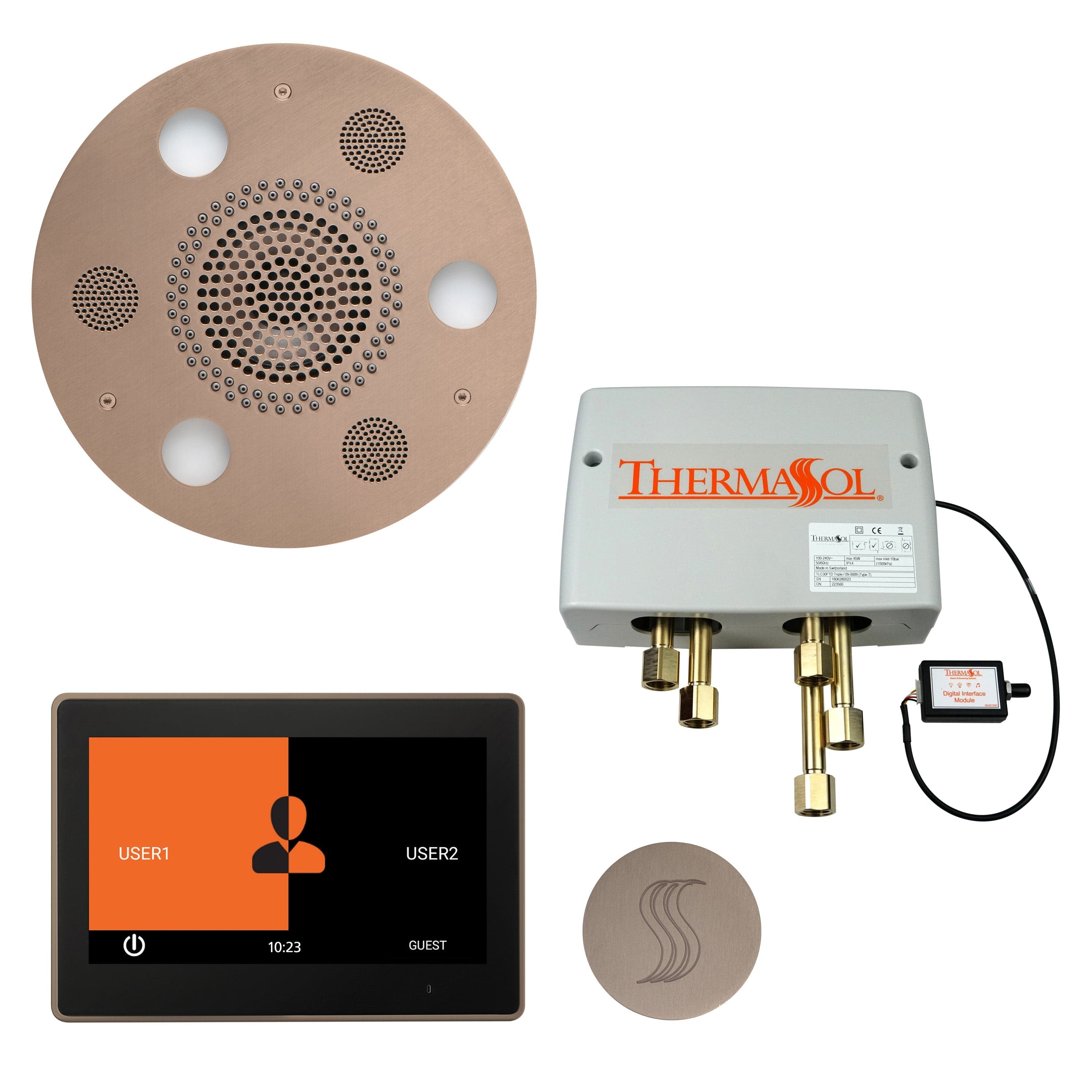 ThermaSol ThermaSol Total Wellness Shower Package with 10" ThermaTouch Round