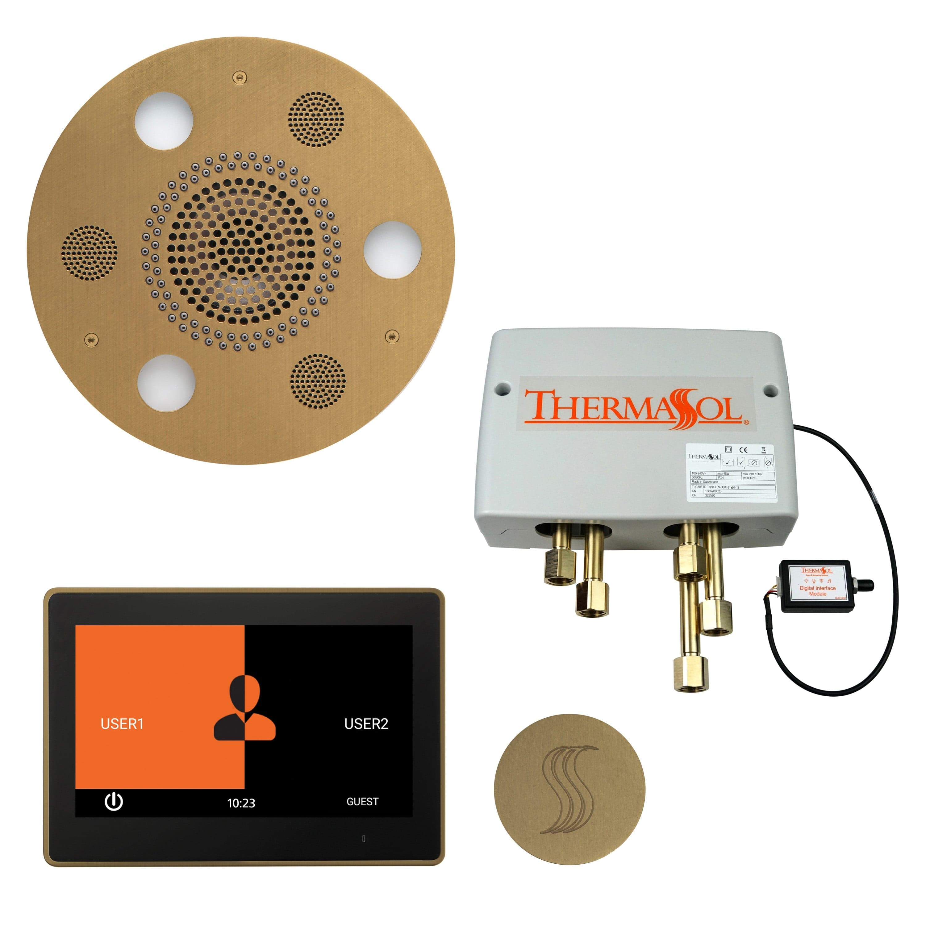 ThermaSol ThermaSol Total Wellness Shower Package with 10" ThermaTouch Round