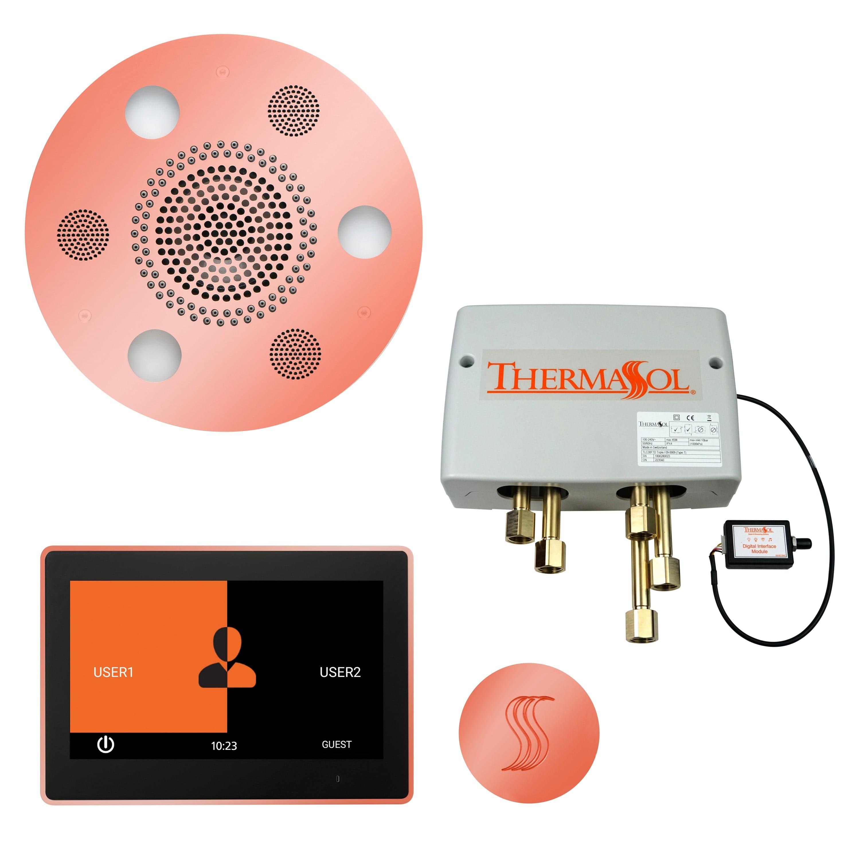ThermaSol ThermaSol Total Wellness Shower Package with 10" ThermaTouch Round