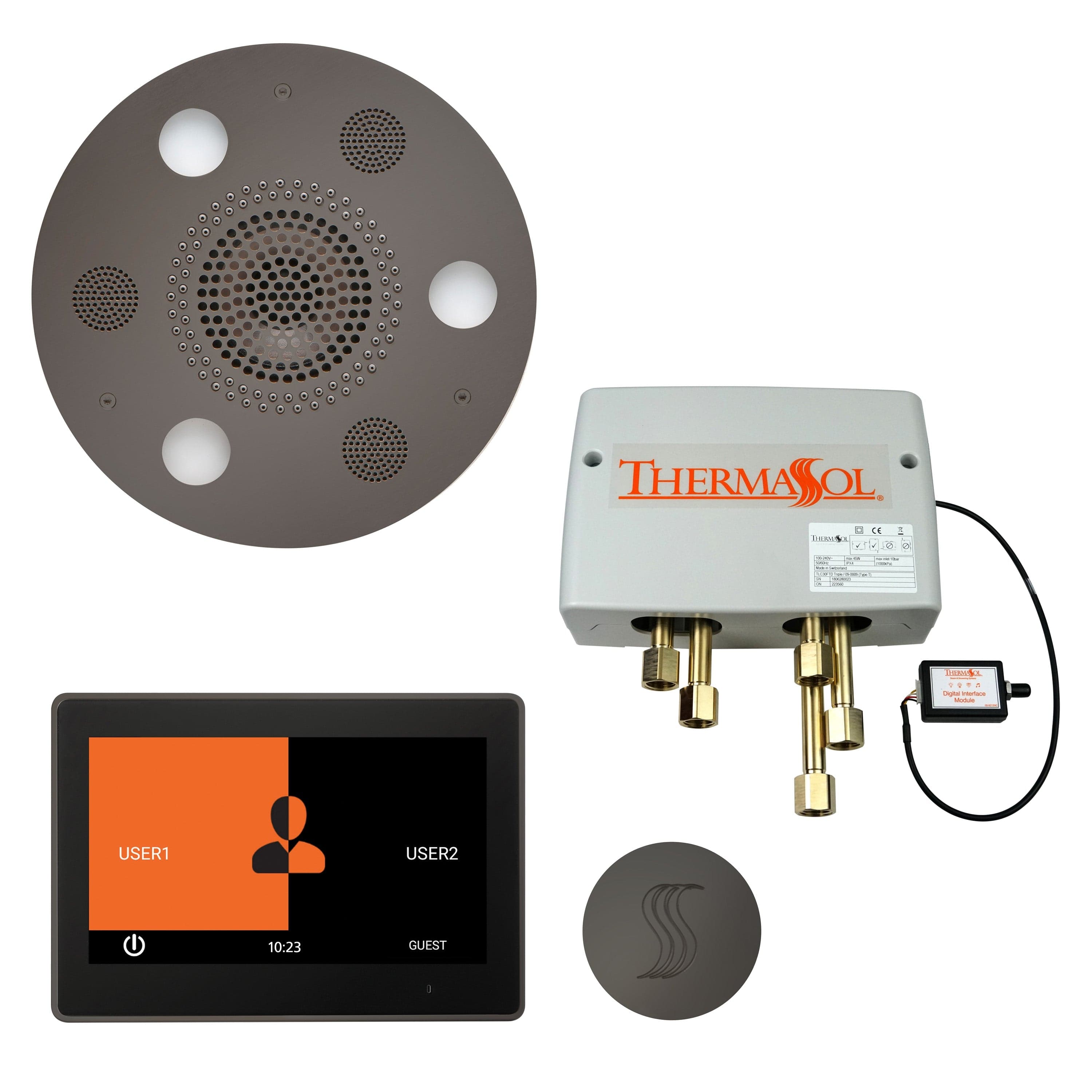 ThermaSol ThermaSol Total Wellness Shower Package with 10" ThermaTouch Round