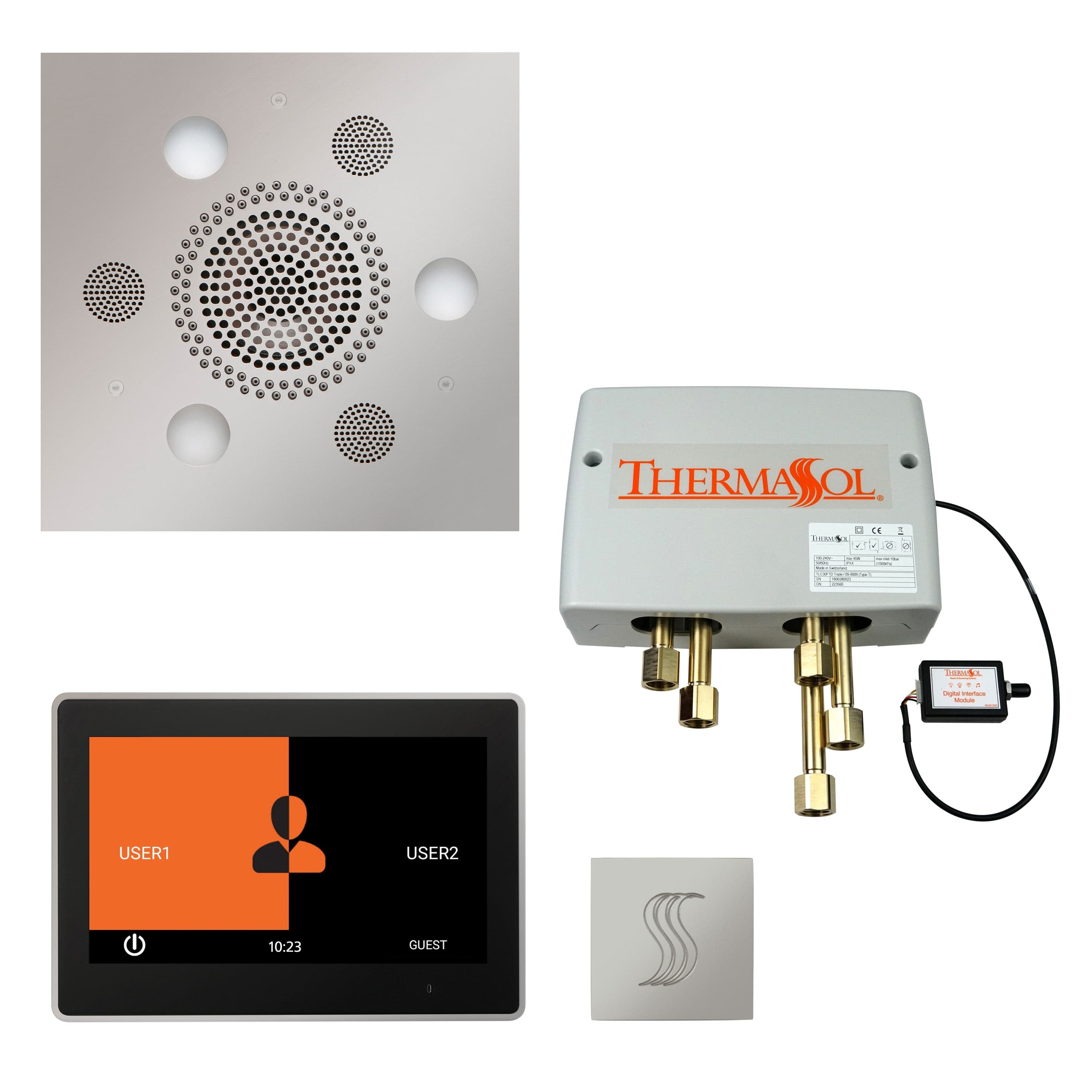 ThermaSol ThermaSol Total Wellness Shower Package with 10" ThermaTouch Square
