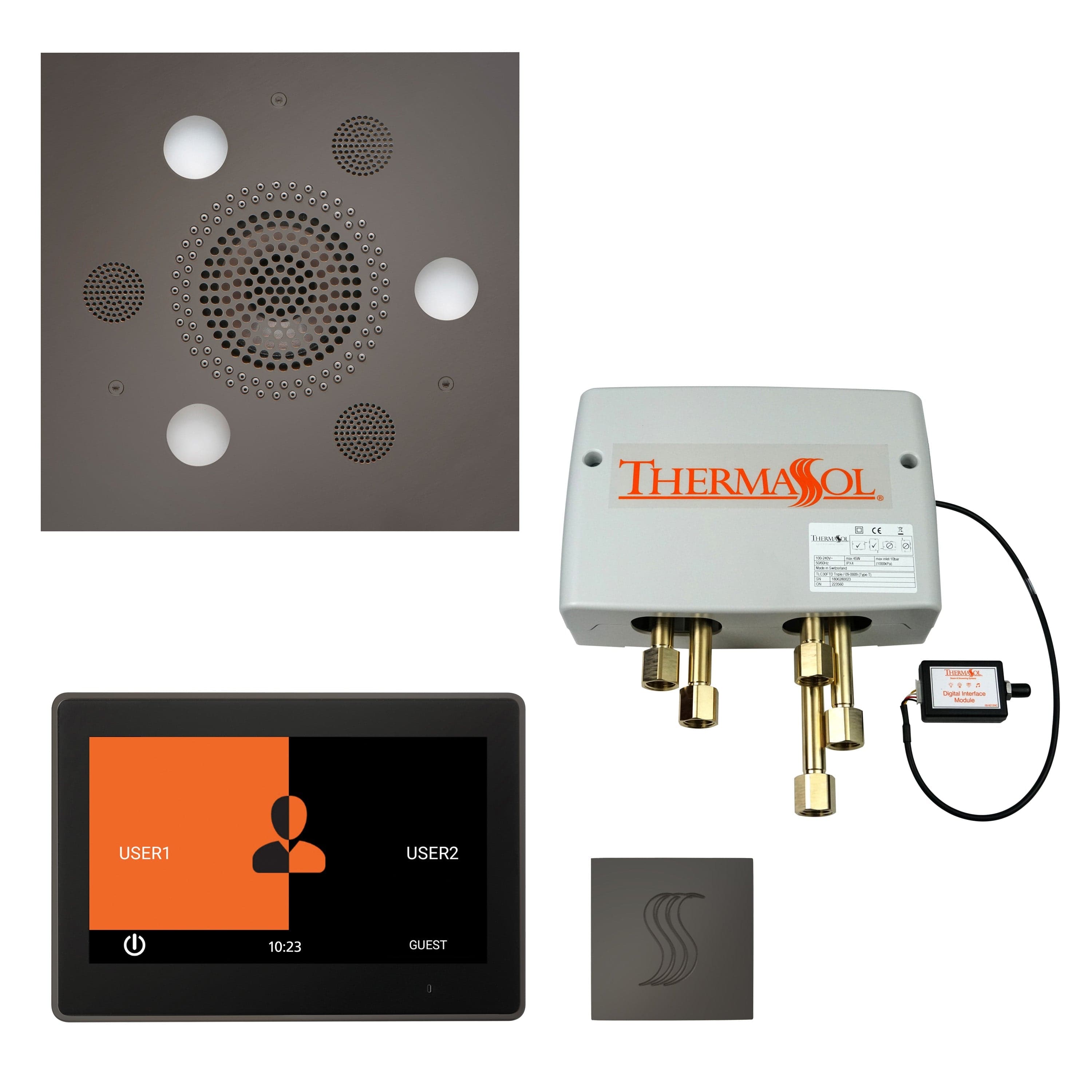 ThermaSol ThermaSol Total Wellness Shower Package with 10" ThermaTouch Square