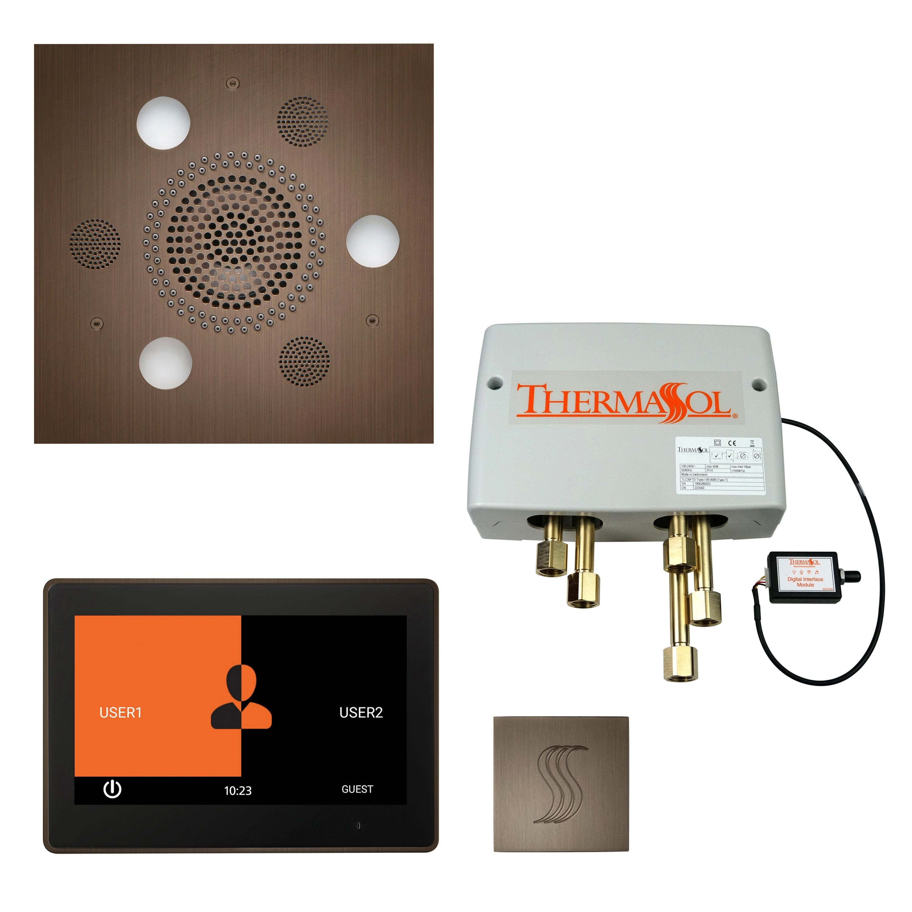 ThermaSol ThermaSol Total Wellness Shower Package with 10" ThermaTouch Square