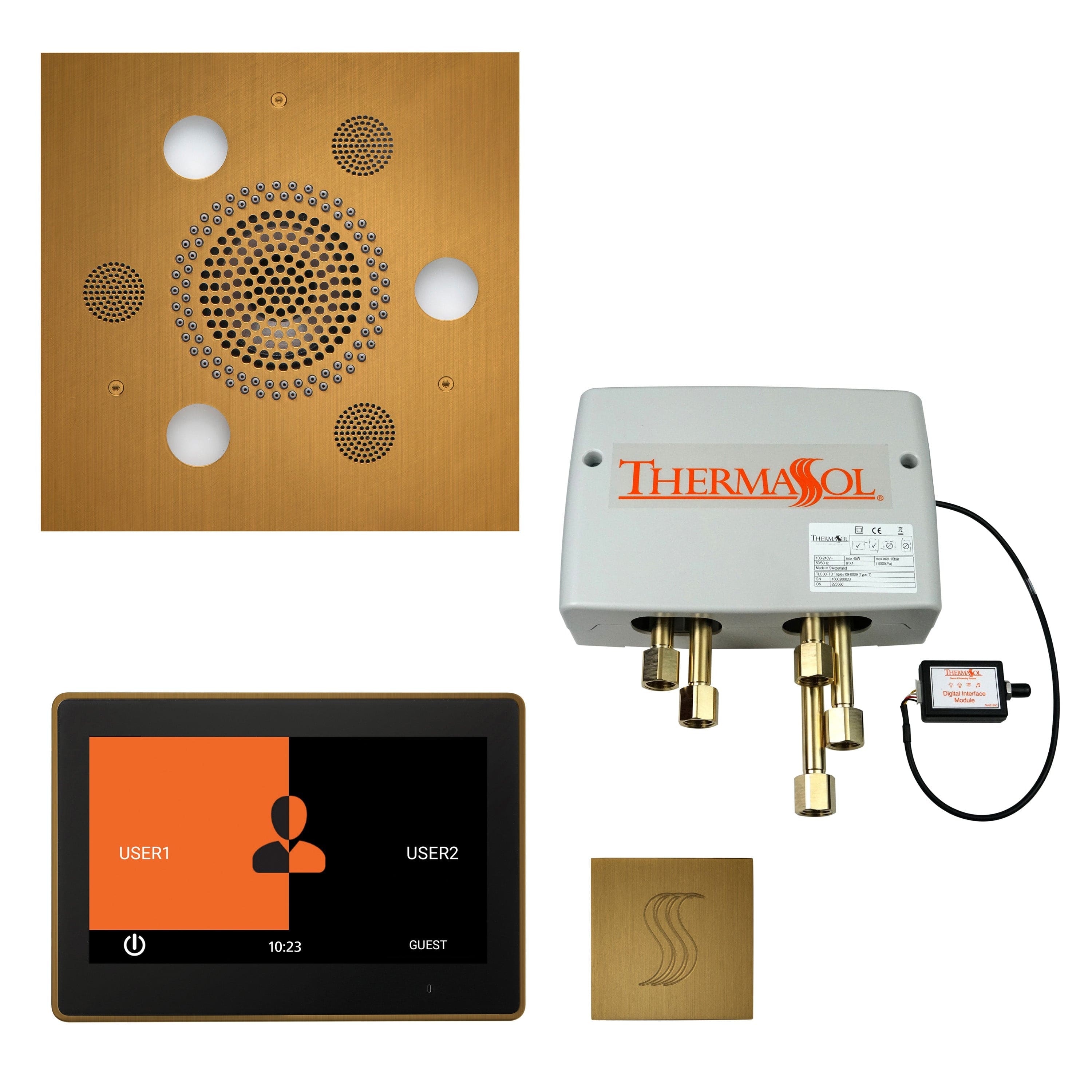 ThermaSol ThermaSol Total Wellness Shower Package with 10" ThermaTouch Square