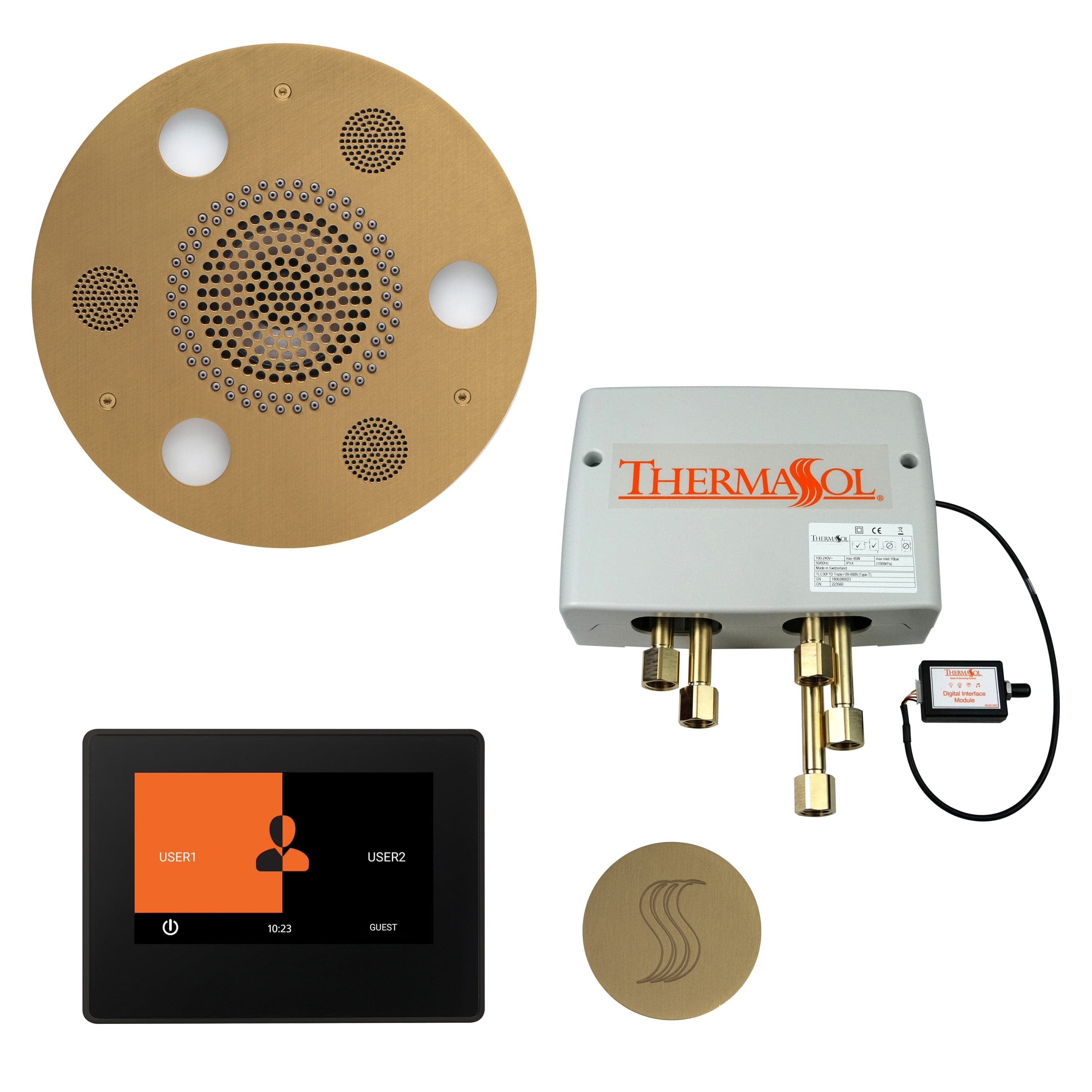 ThermaSol ThermaSol Total Wellness Shower Package with 7" ThermaTouch Round