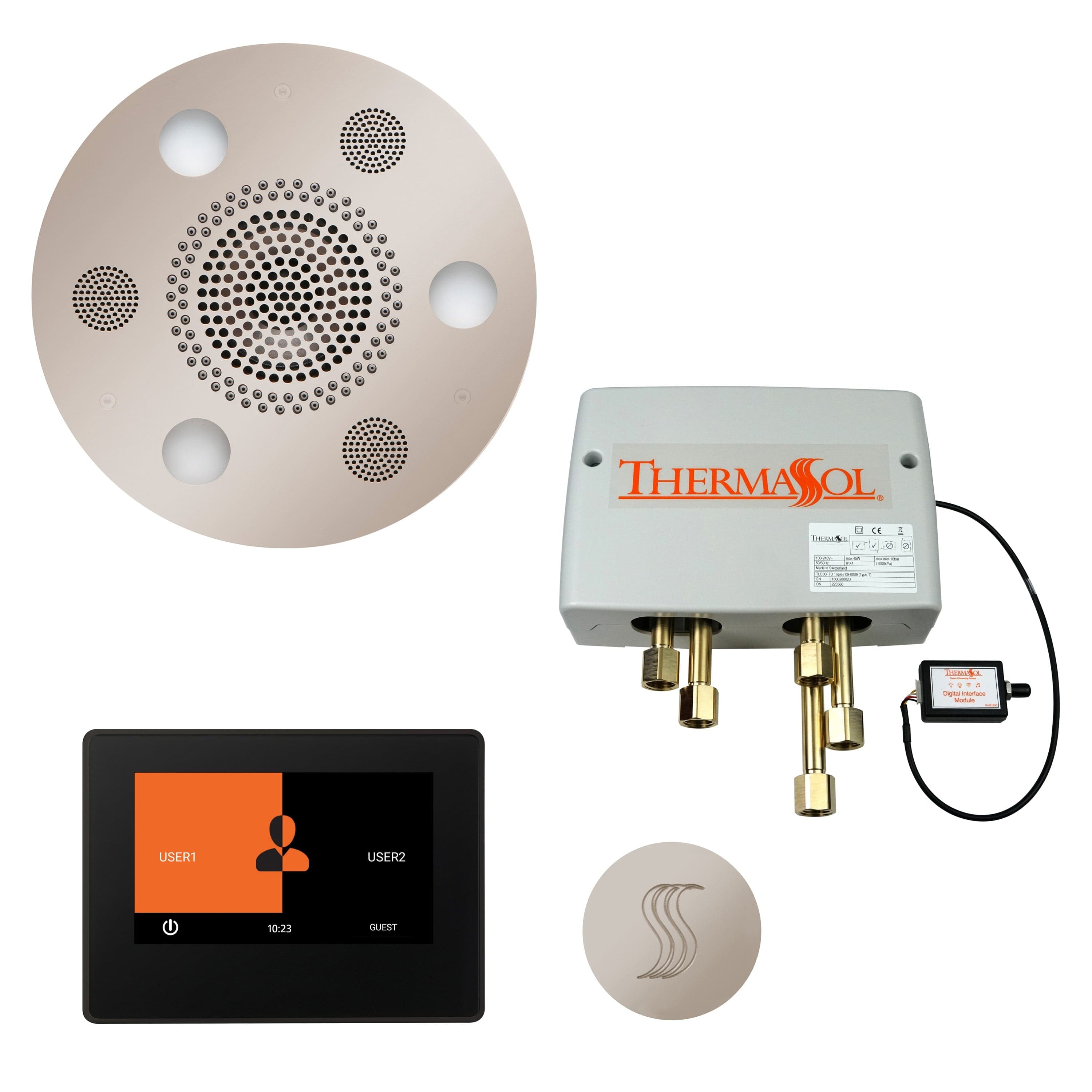 ThermaSol ThermaSol Total Wellness Shower Package with 7" ThermaTouch Round