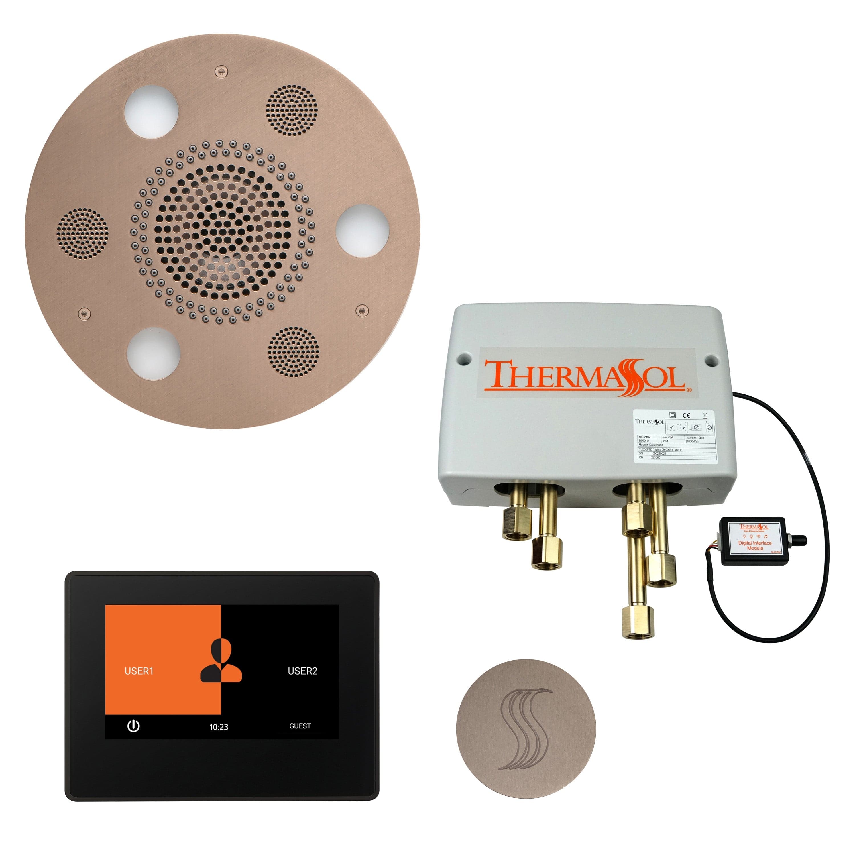 ThermaSol ThermaSol Total Wellness Shower Package with 7" ThermaTouch Round