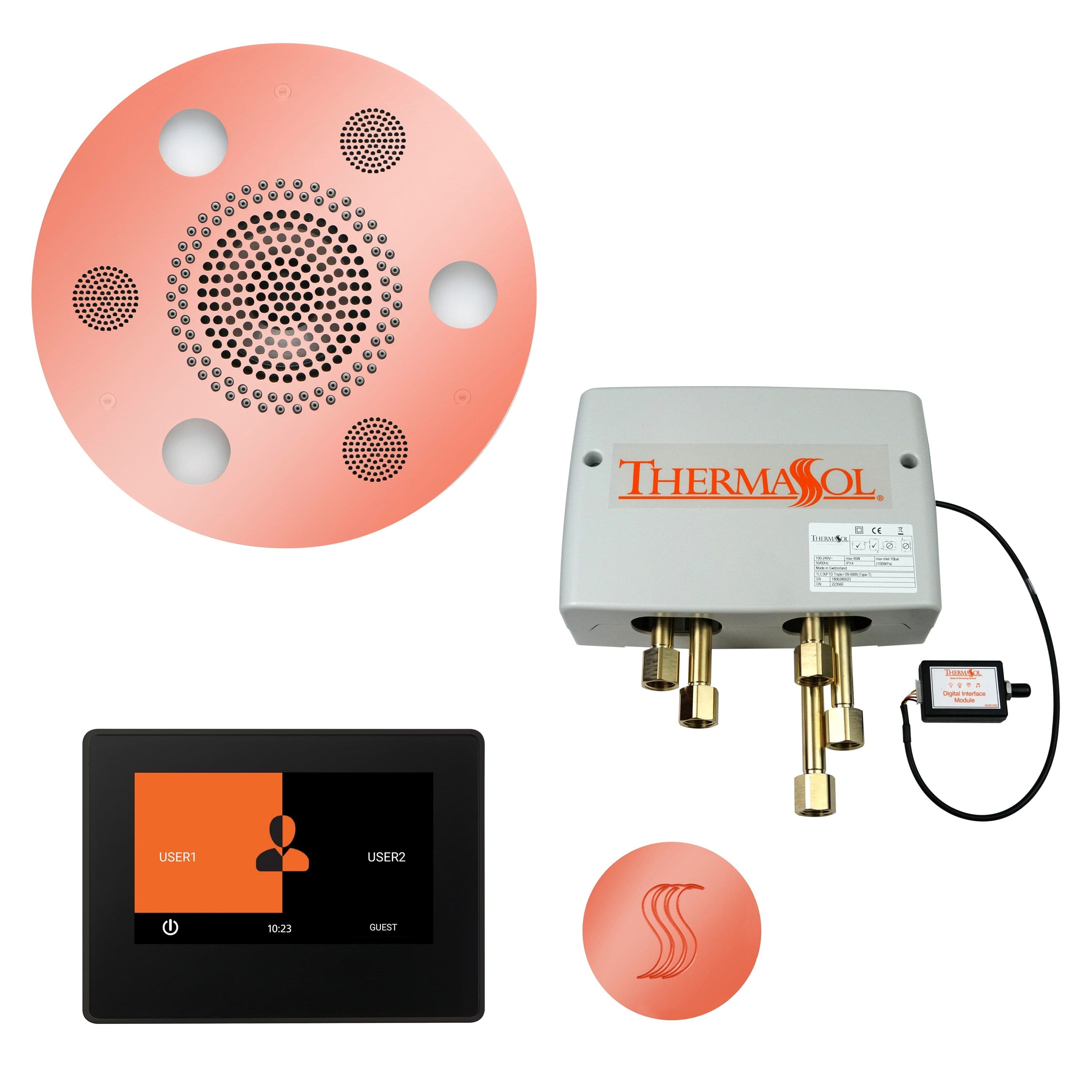 ThermaSol ThermaSol Total Wellness Shower Package with 7" ThermaTouch Round