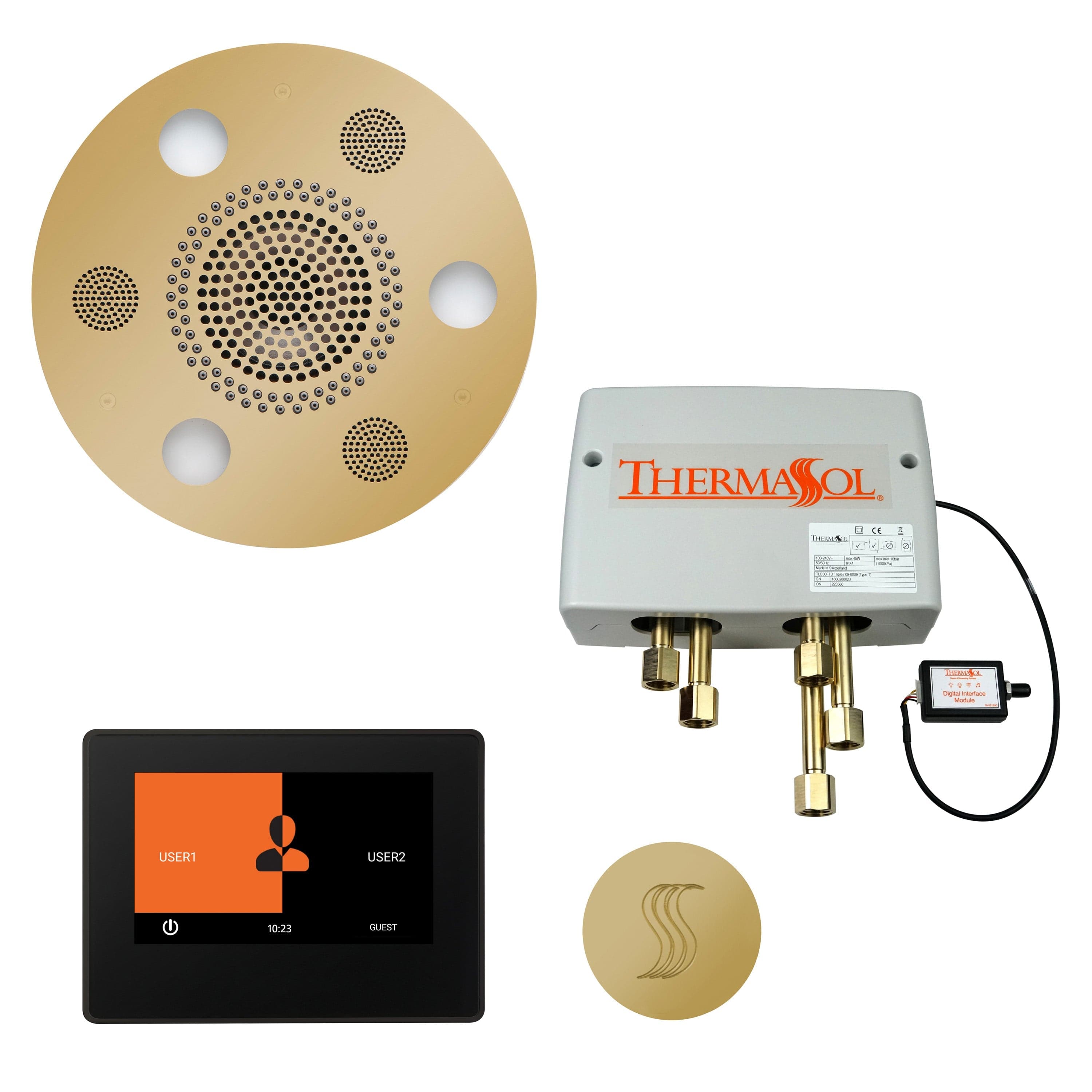 ThermaSol ThermaSol Total Wellness Shower Package with 7" ThermaTouch Round
