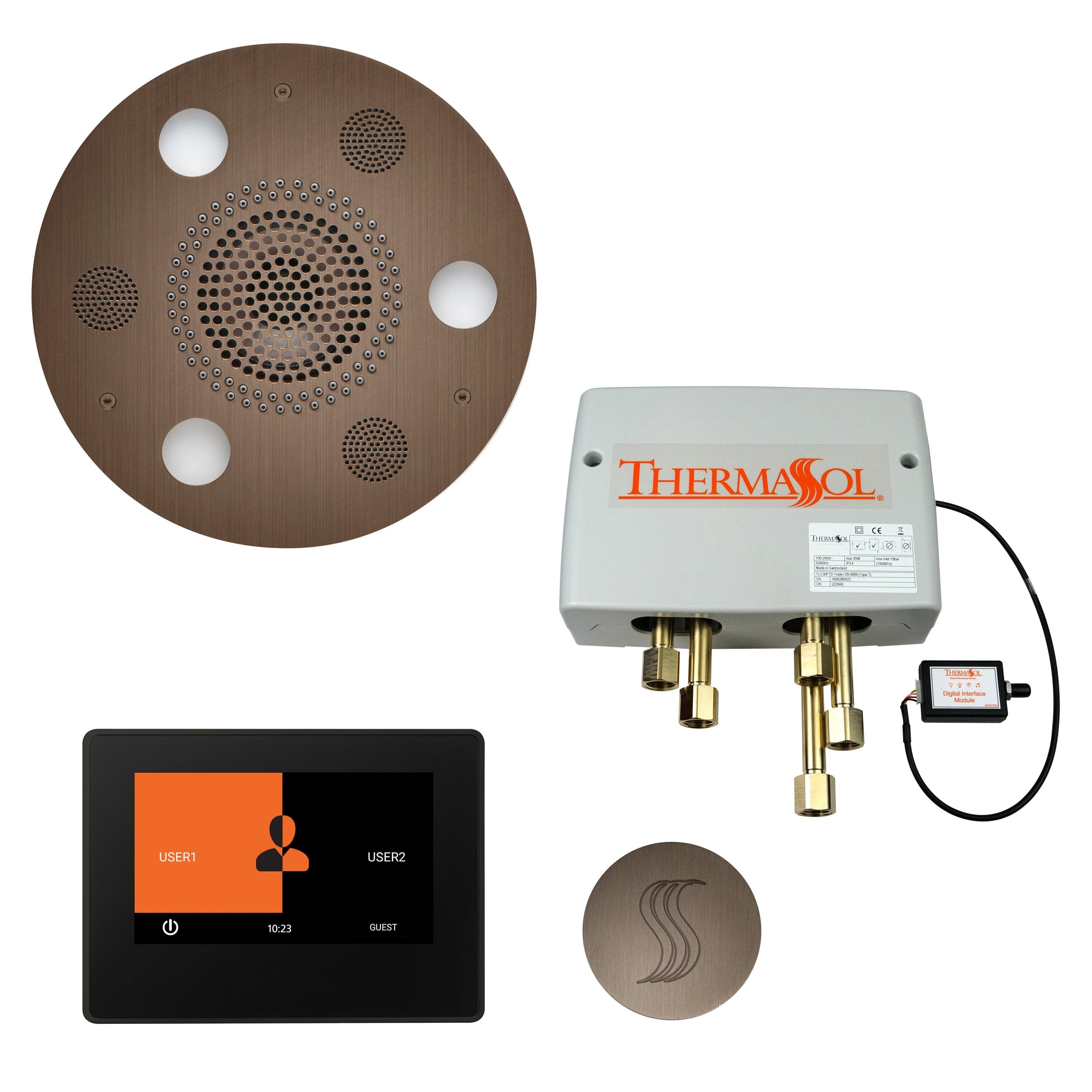 ThermaSol ThermaSol Total Wellness Shower Package with 7" ThermaTouch Round