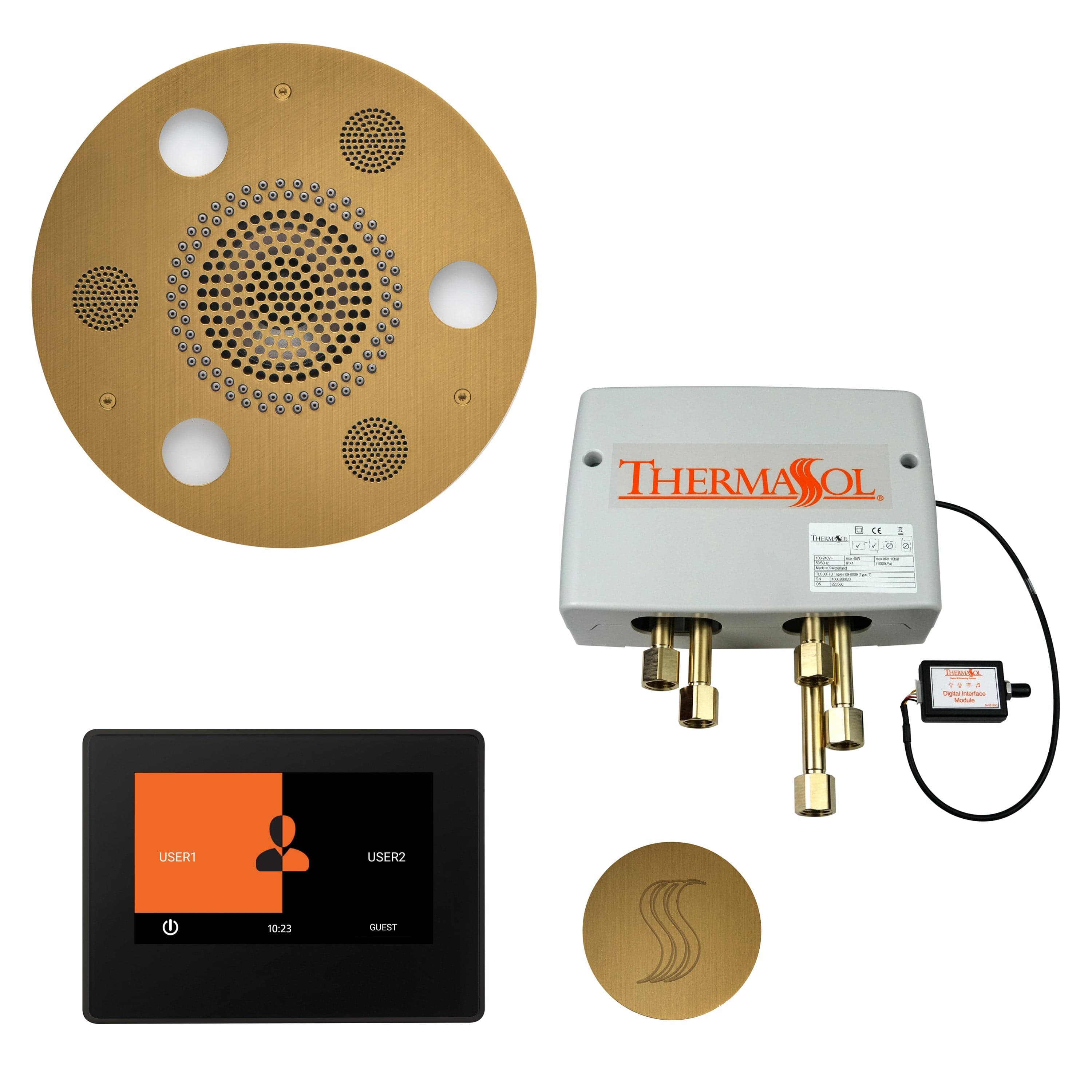 ThermaSol ThermaSol Total Wellness Shower Package with 7" ThermaTouch Round