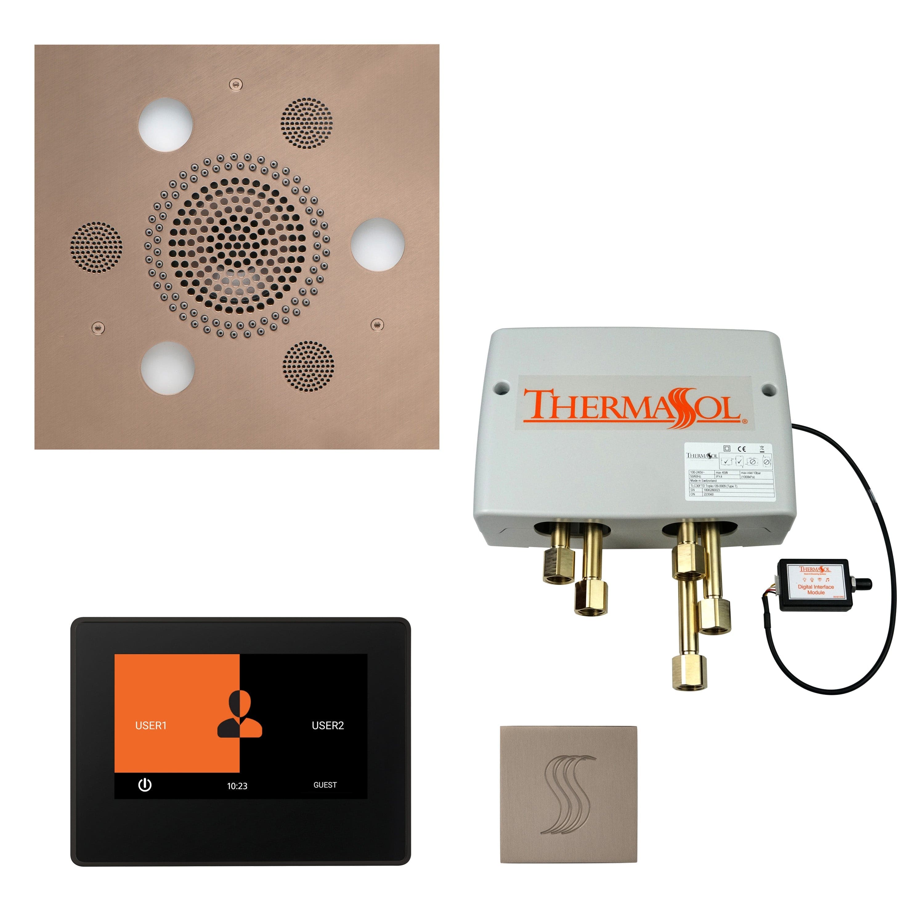 ThermaSol ThermaSol Total Wellness Shower Package with 7" ThermaTouch Square