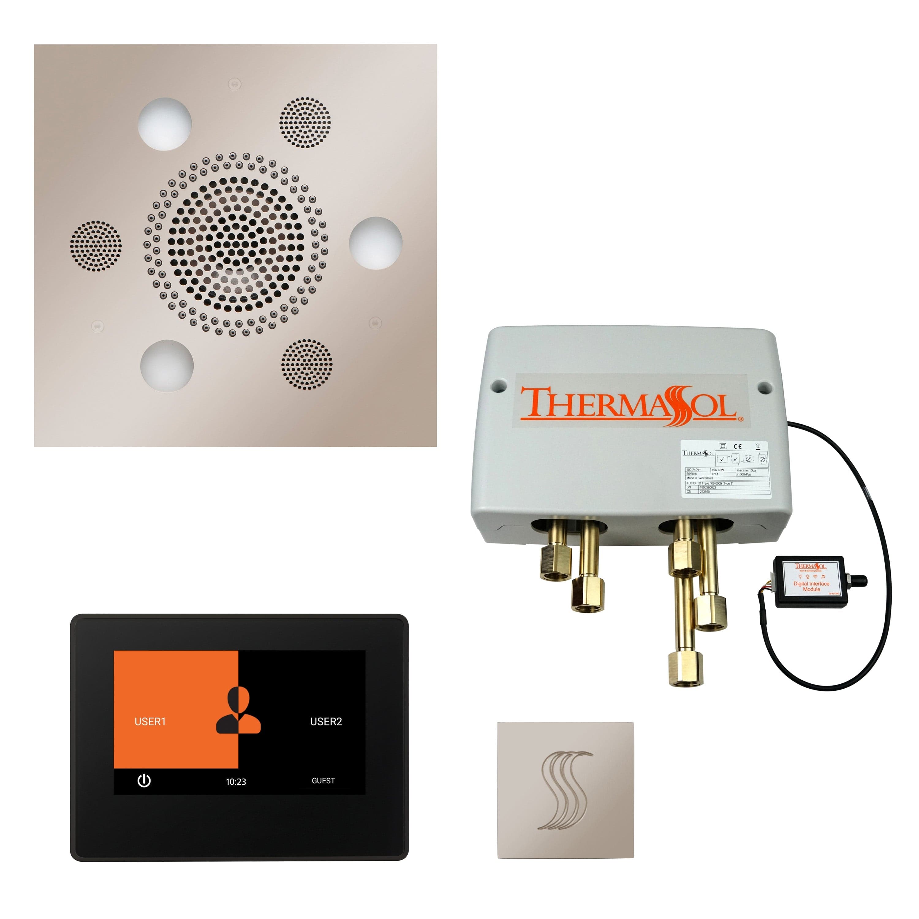 ThermaSol ThermaSol Total Wellness Shower Package with 7" ThermaTouch Square