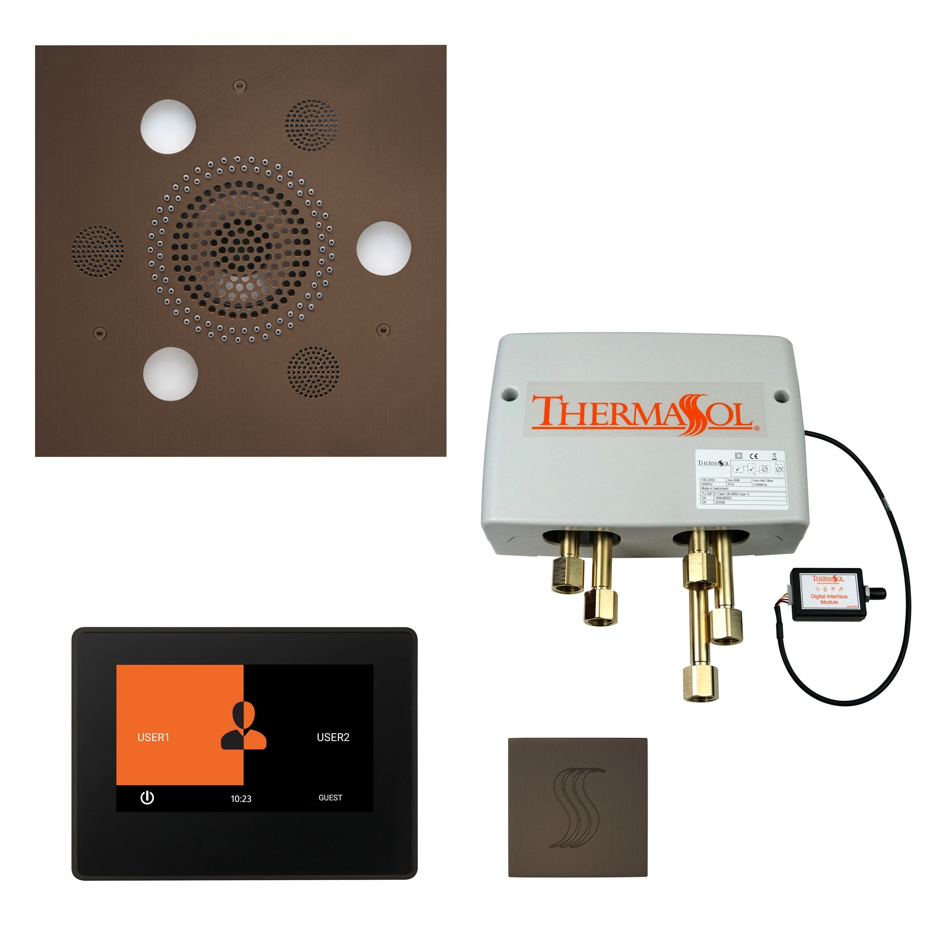 ThermaSol ThermaSol Total Wellness Shower Package with 7" ThermaTouch Square