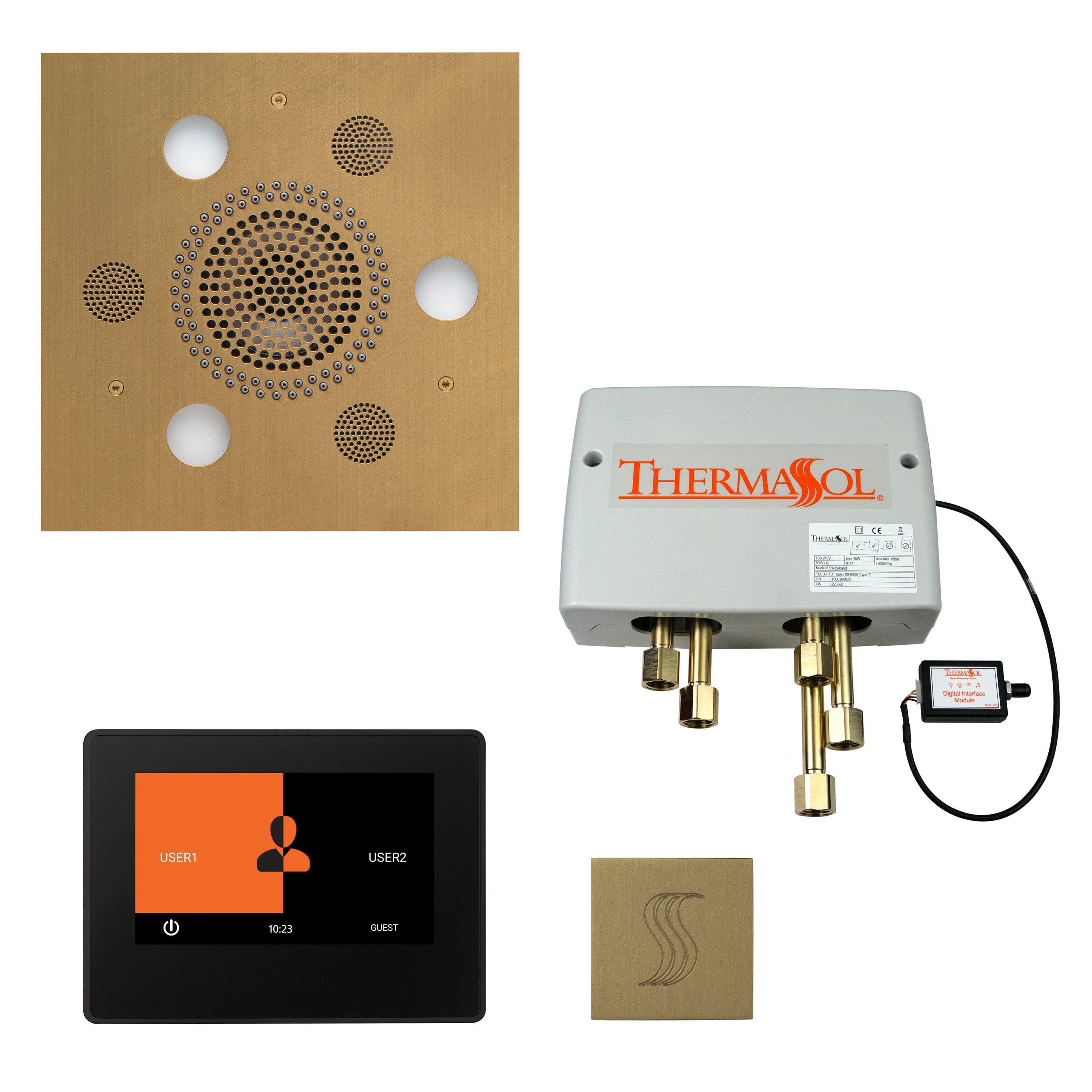 ThermaSol ThermaSol Total Wellness Shower Package with 7" ThermaTouch Square