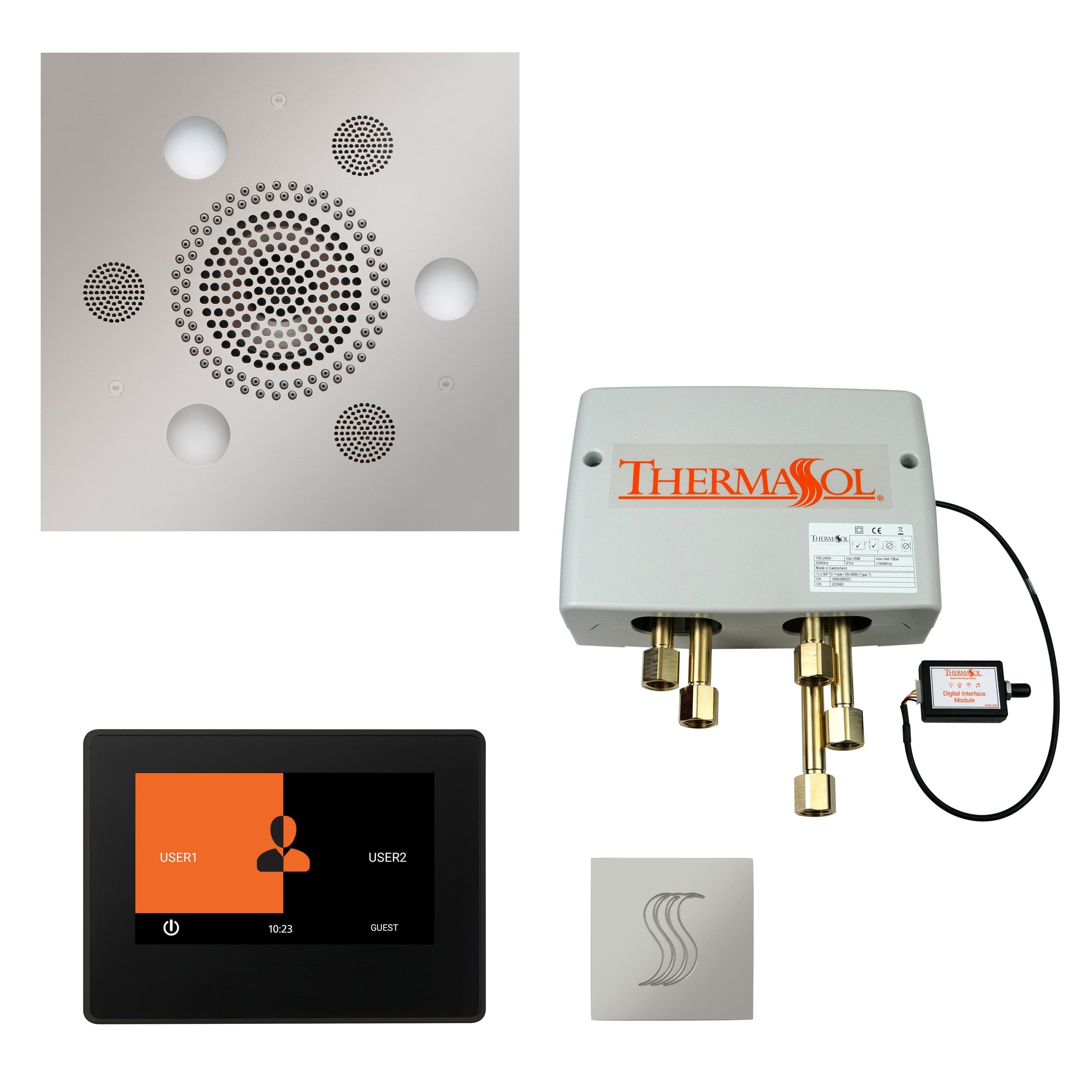 ThermaSol ThermaSol Total Wellness Shower Package with 7" ThermaTouch Square