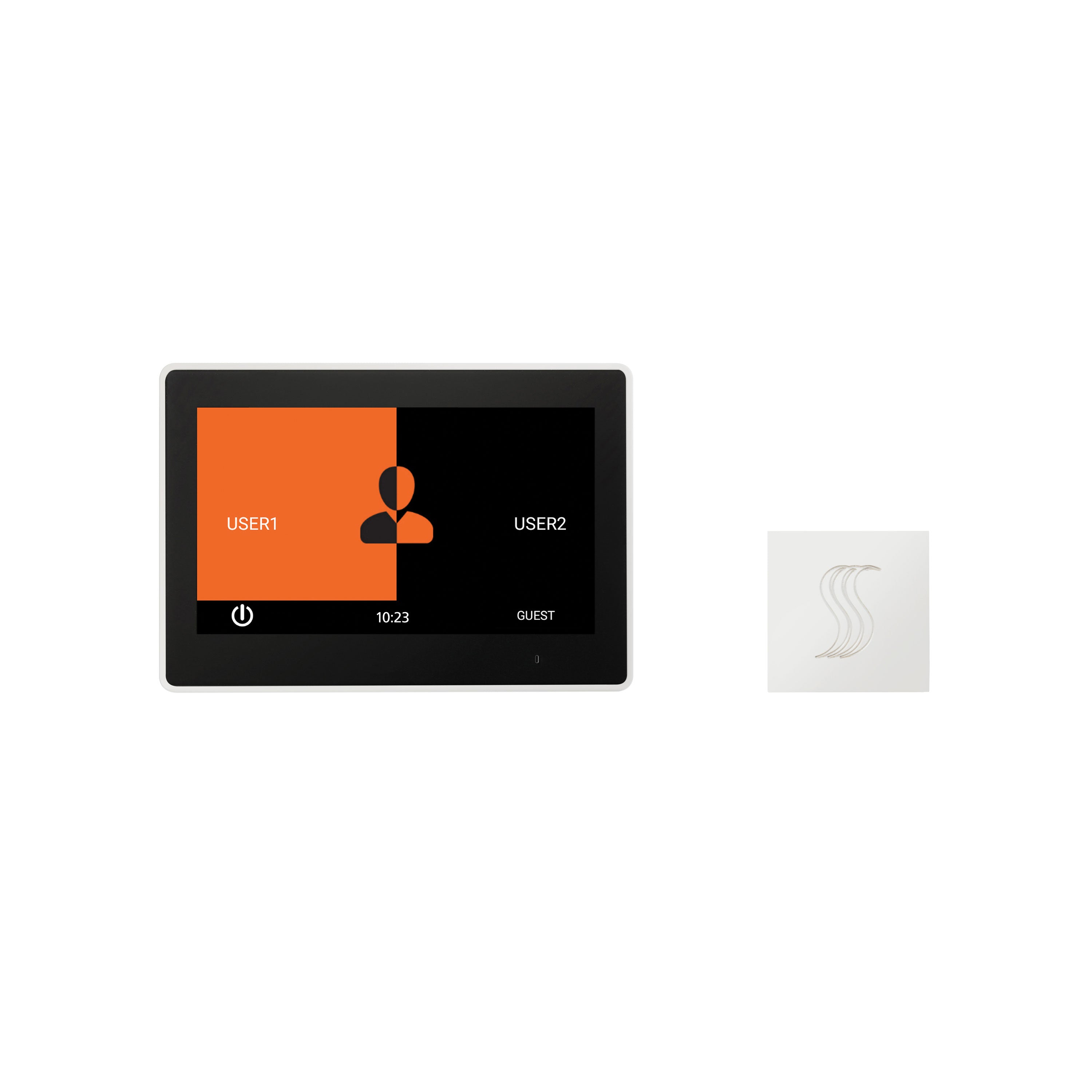 ThermaSol White ThermaSol ThermaTouch TT10-SVSQ 10" Control Kit Square