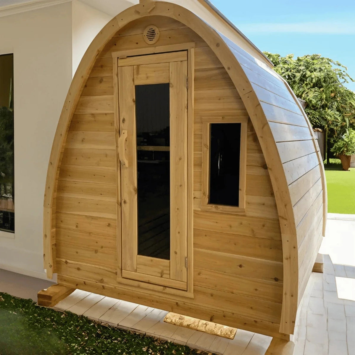 True North Saunas Sauna True North Canadian Made 4-8 Person Outdoor Traditional Large Pod Sauna