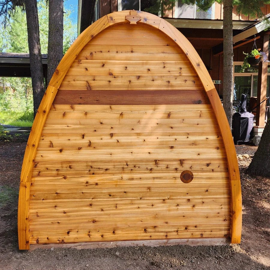 True North Saunas Sauna True North Canadian Made 4-8 Person Outdoor Traditional Tiny Pod Sauna