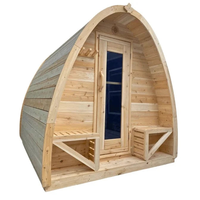 True North Saunas Sauna True North Canadian Made 4-8 Person Outdoor Traditional Tiny Pod Sauna