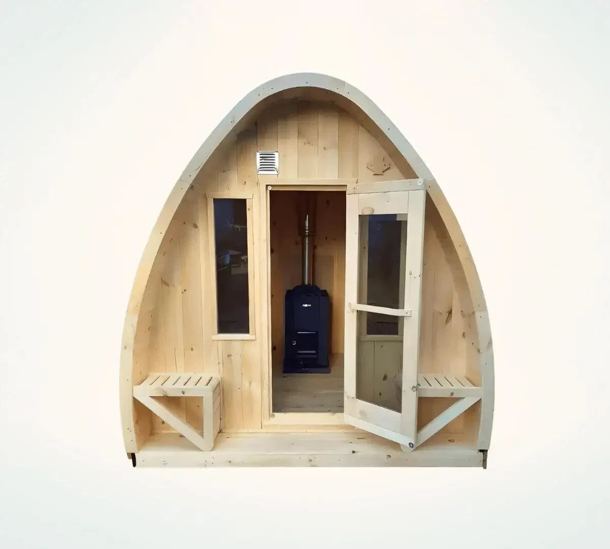 True North Saunas Sauna True North Canadian Made 4-8 Person Outdoor Traditional Tiny Pod Sauna