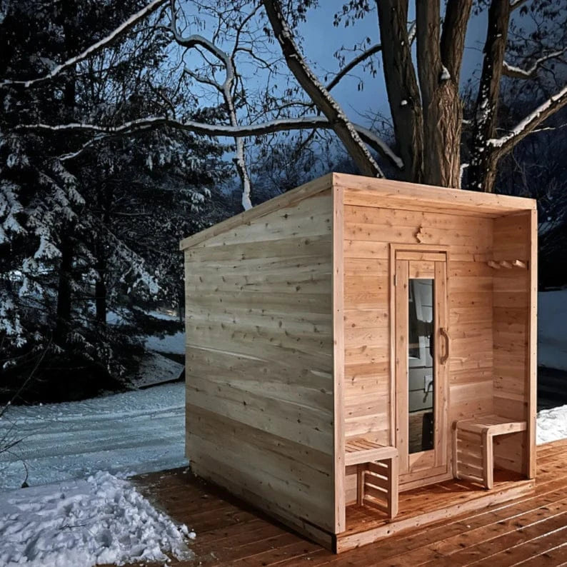 True North Saunas Sauna True North Canadian Made 5 Person Outdoor Traditional Cabin Sauna