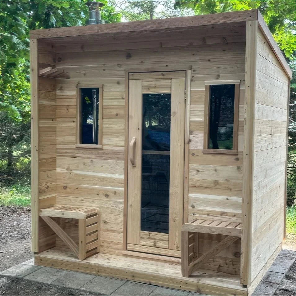 True North Saunas Sauna True North Canadian Made 5 Person Outdoor Traditional Cabin Sauna