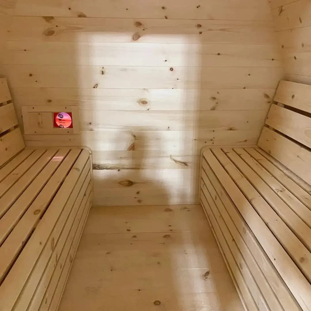 True North Saunas Sauna True North Canadian Made Schooner 2-8 Person Outdoor Traditional Barrel Sauna