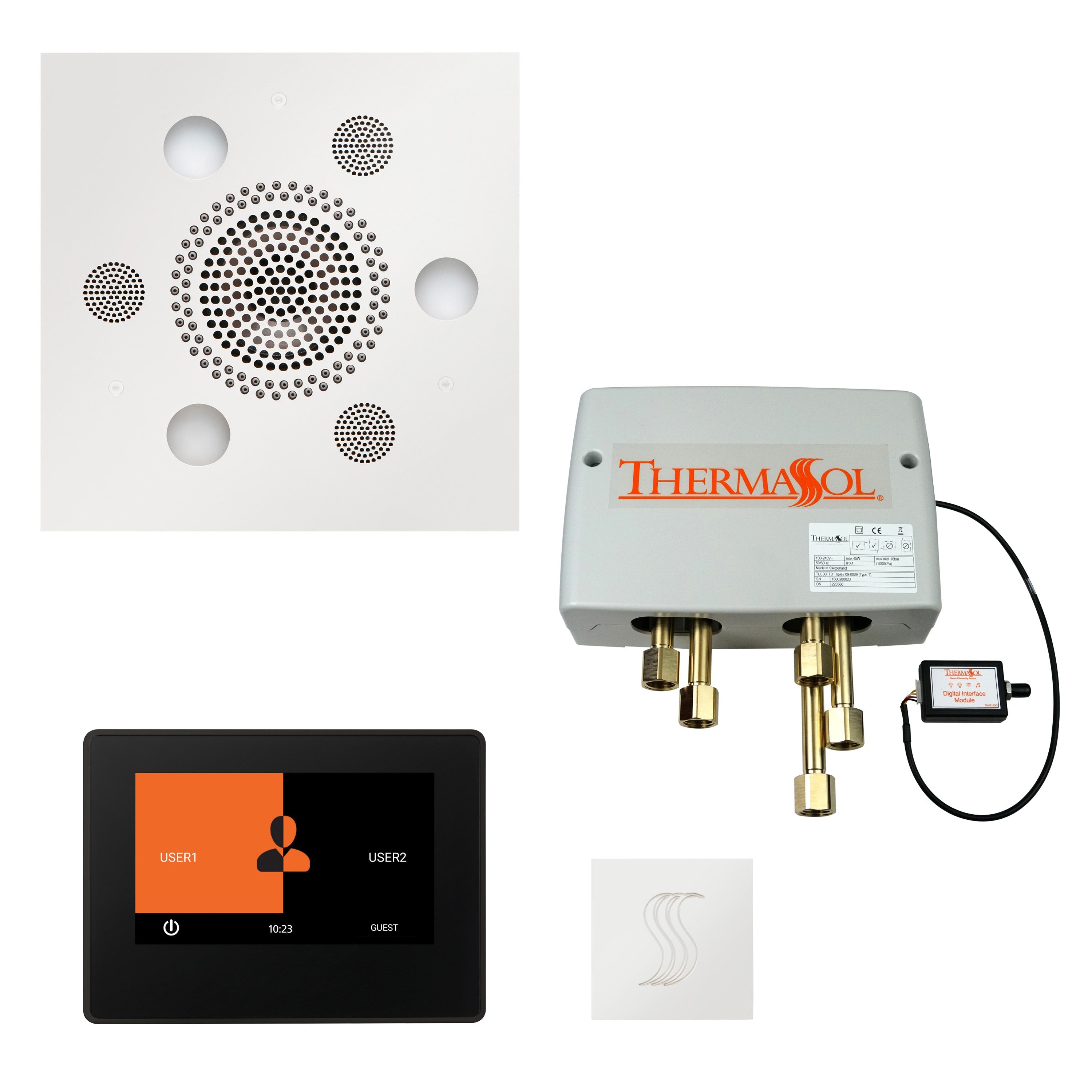 ThermaSol ThermaSol Total Wellness Shower Package with 7" ThermaTouch Square