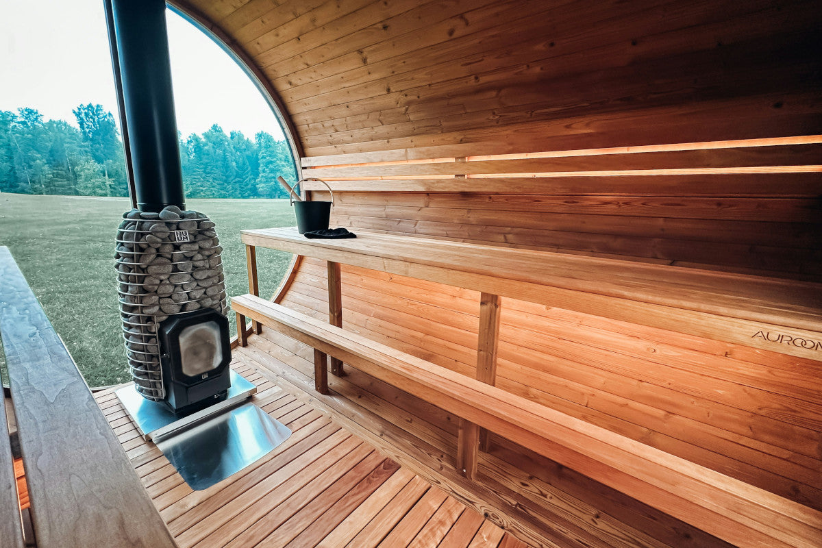 barrel sauna vs square sauna