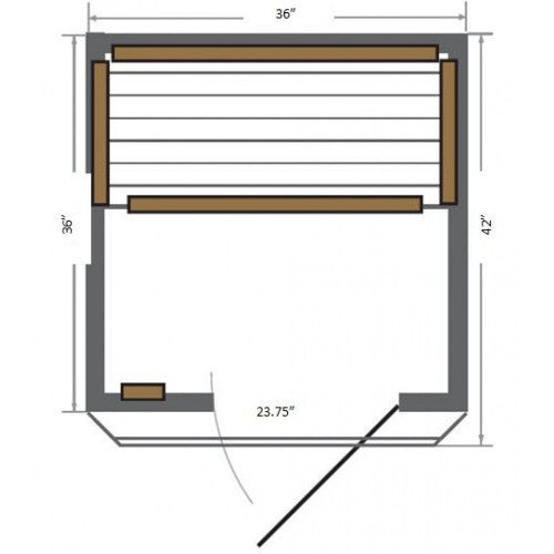 Sunray Sedona 1-Person Indoor Infrared Sauna