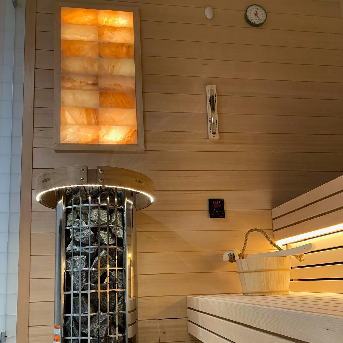 Harvia Cilindro PC90E Sauna Heater Package