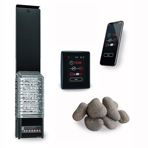 Saunum AIR 10 WiFi Sauna Heater Package