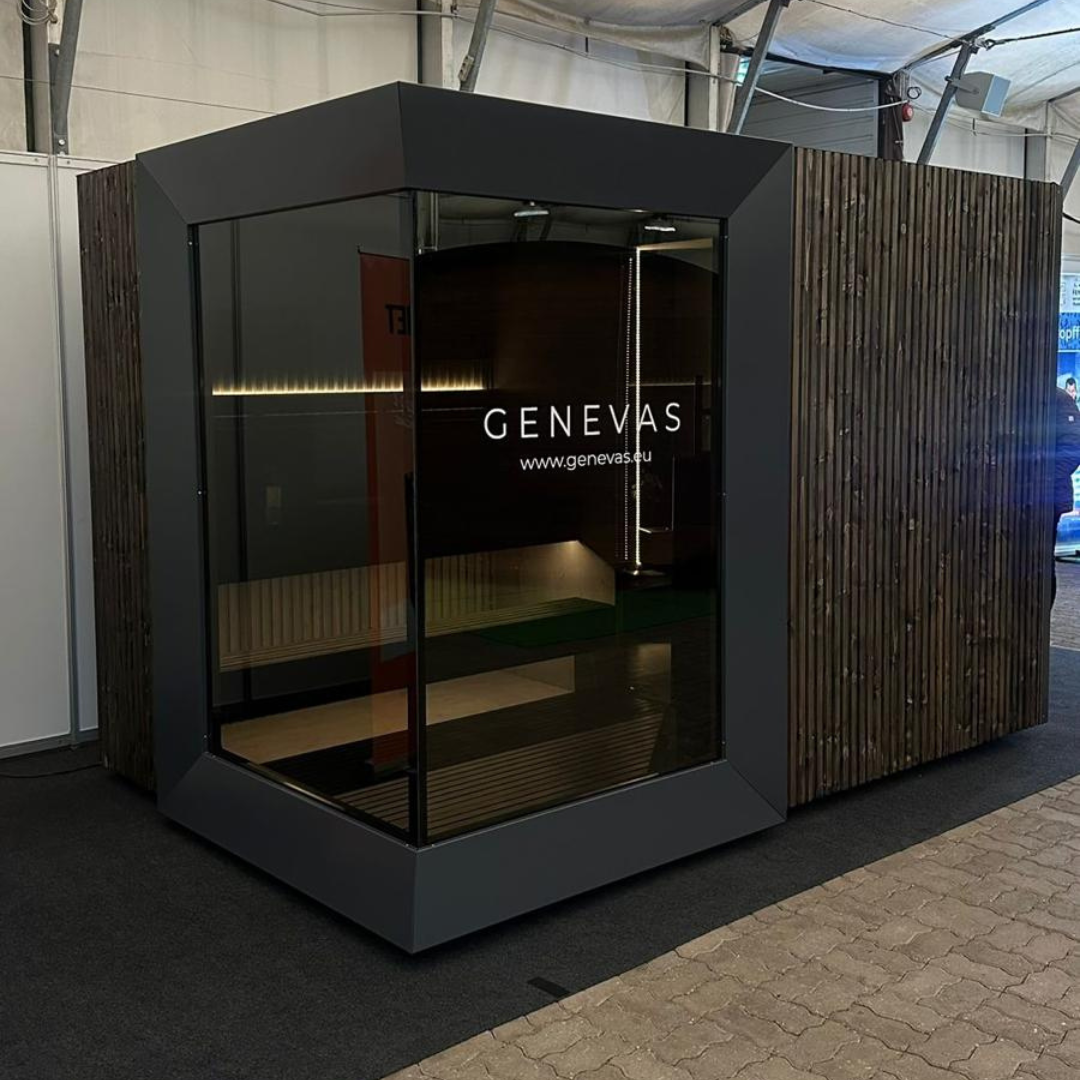 Genevas Zermatt Pre-Assembled Outdoor Sauna Cabin with Changeroom