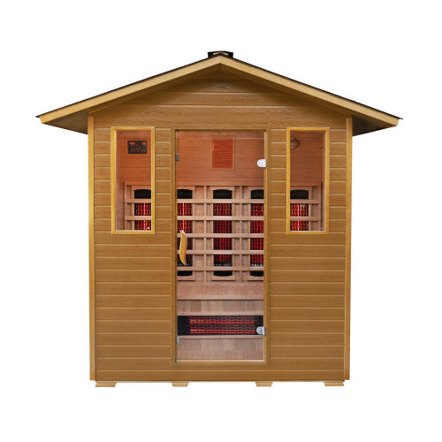 Sunray Cayenne 4-Person Outdoor Infrared Sauna 400D