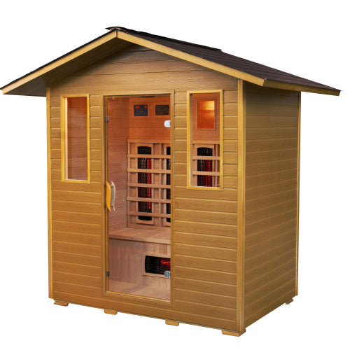 Sunray Cayenne 4-Person Outdoor Infrared Sauna 400D