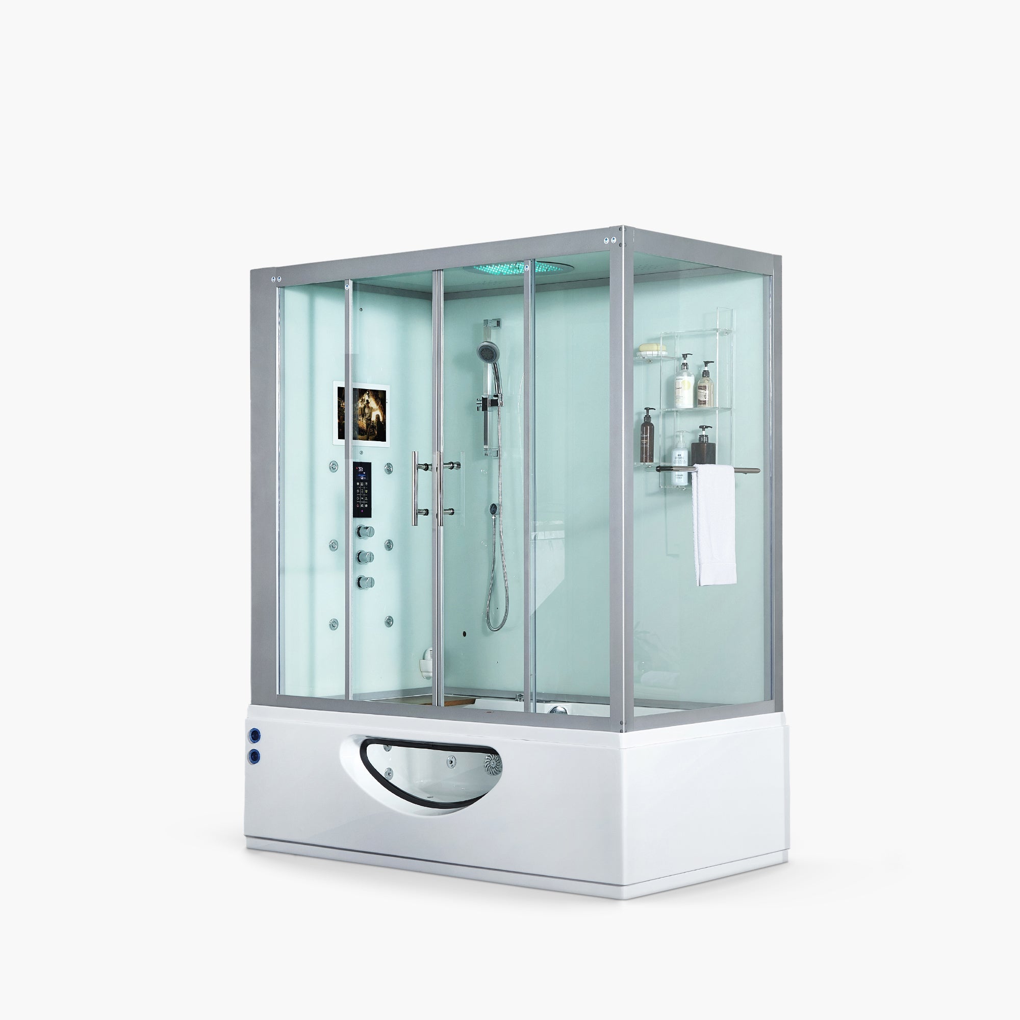 Maya Bath Catania Platinum 2-Person Freestanding Steam Shower