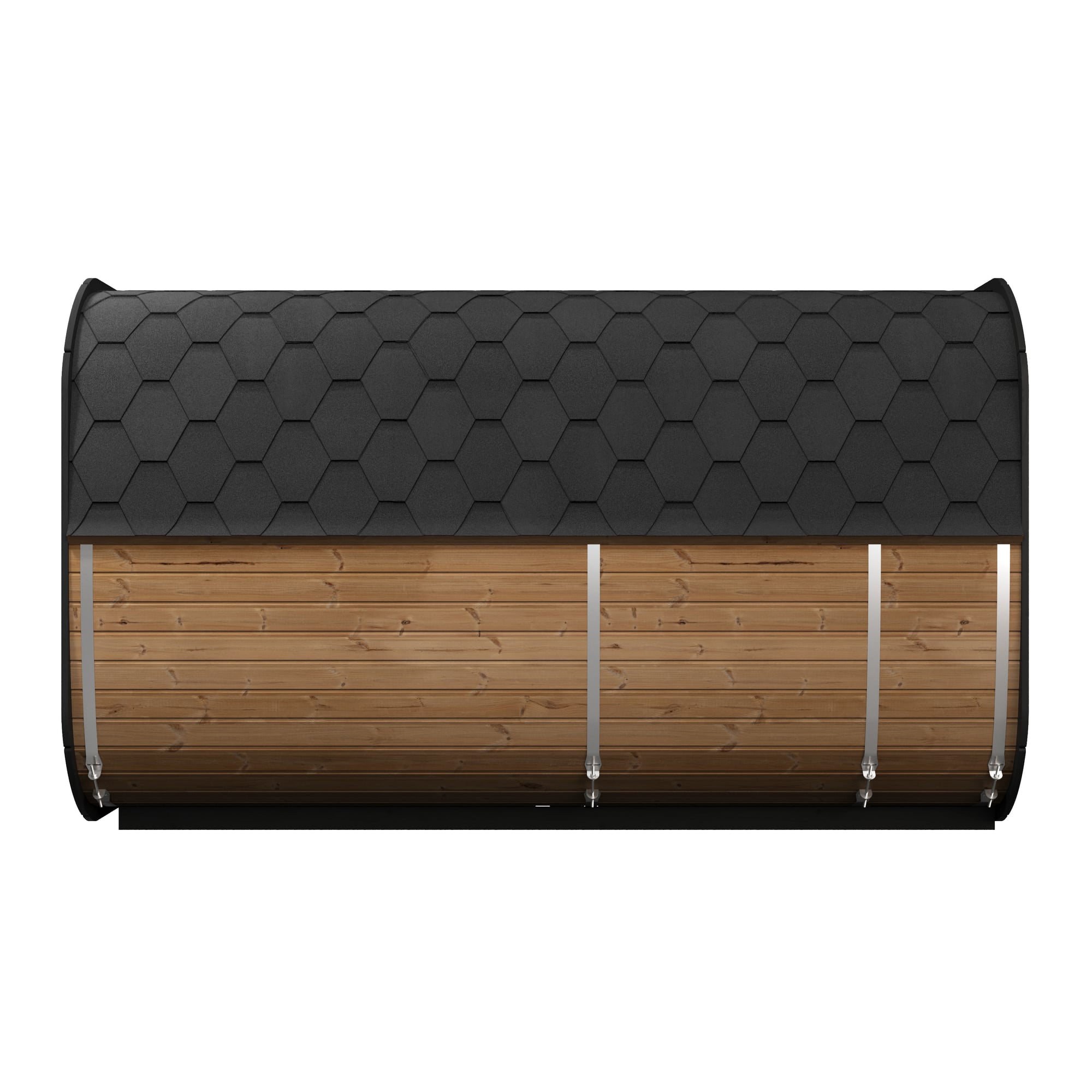 SaunaLife Model CL12GCP 8 Person Cube Series Luxury Outdoor Sauna Kit with Changeroom