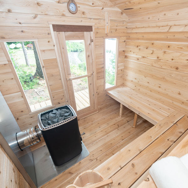 Dundalk CT Georgian 6 Person Outdoor Sauna CTC88W