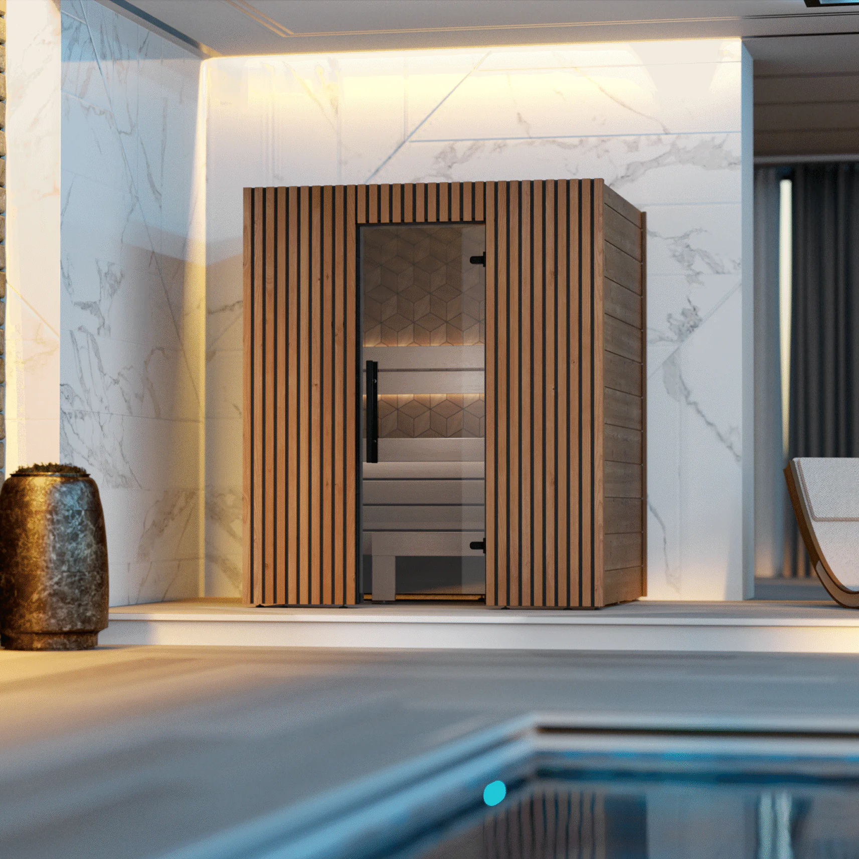 Leil Como 3-180 3 Person Indoor Sauna Kit