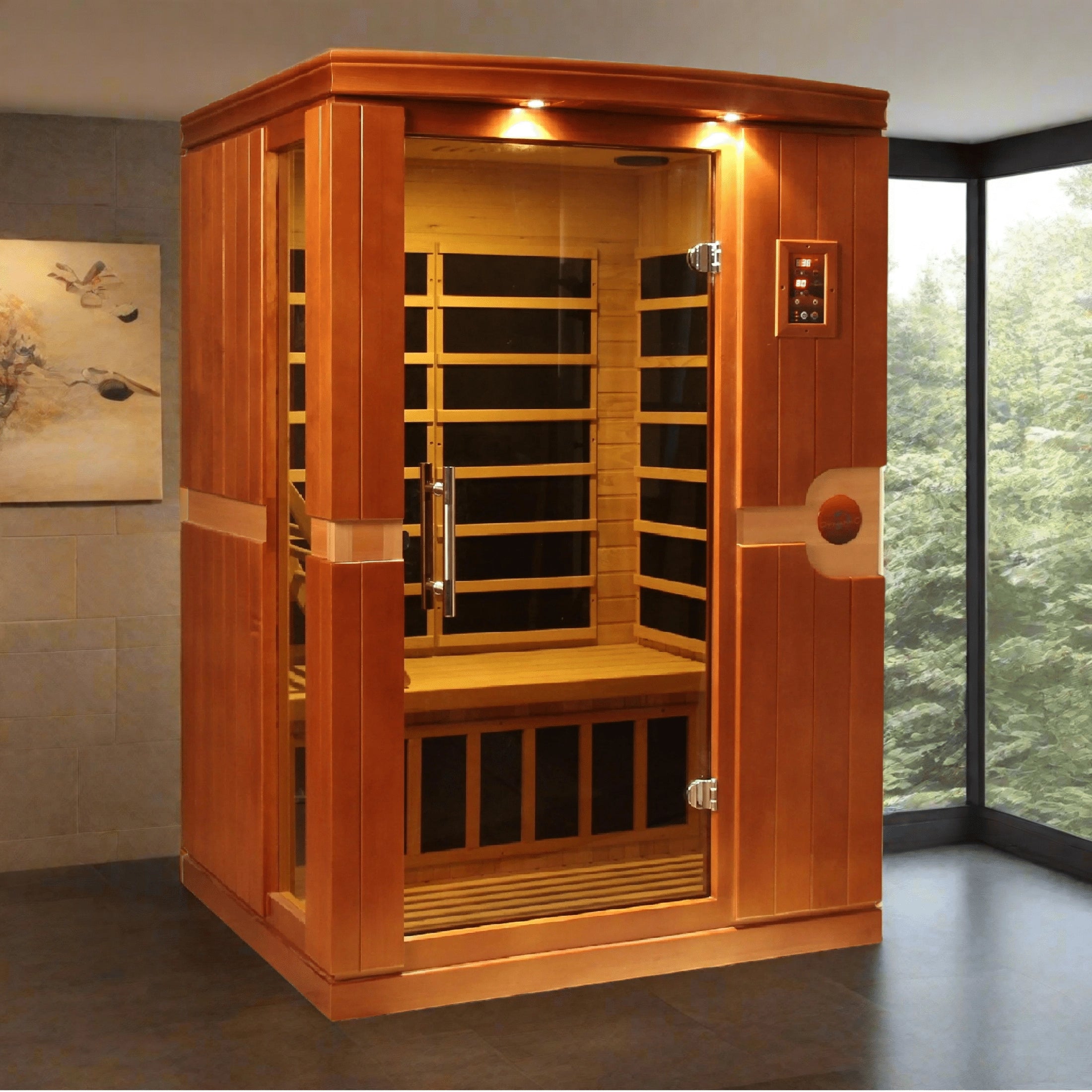 Dynamic "Venice" 2-person Low EMF FAR Infrared Sauna DYN-6210-01